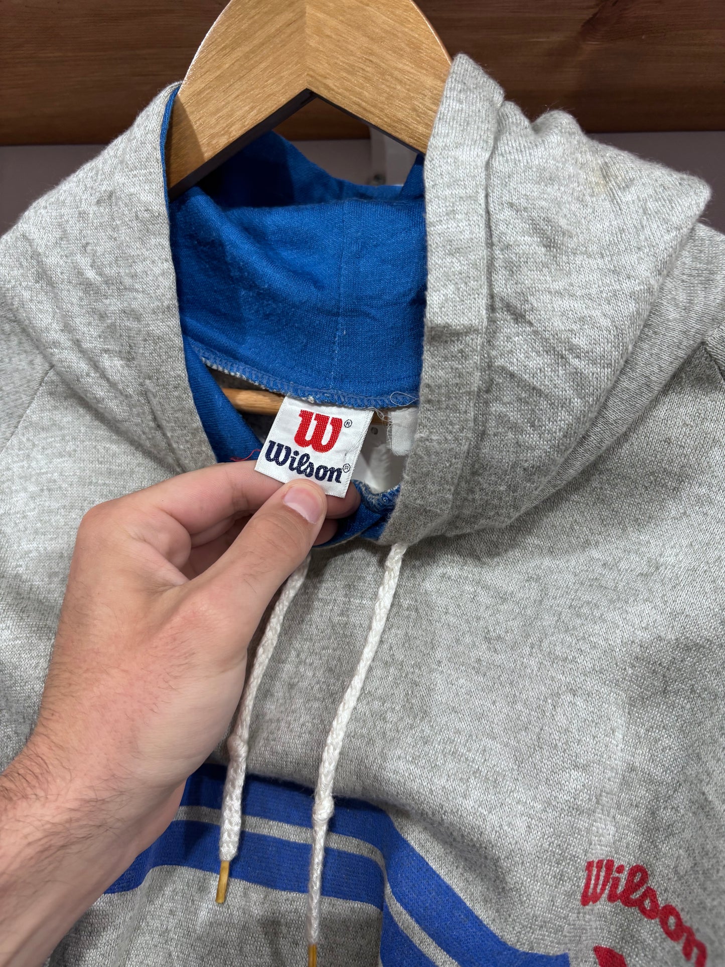 Vintage Wilson Striped Hoodie
