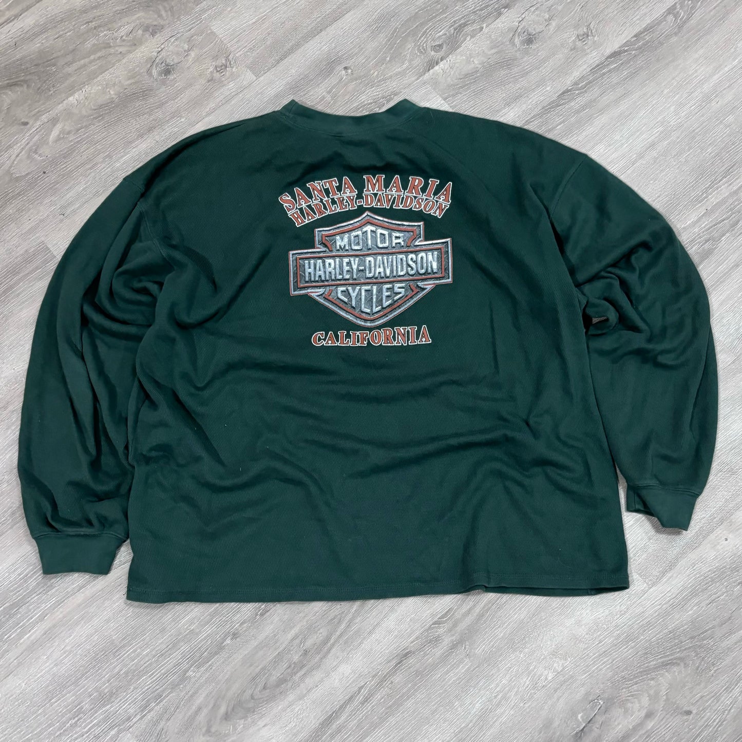 Vintage Harley Davidson Thermal Long Sleeve Tee