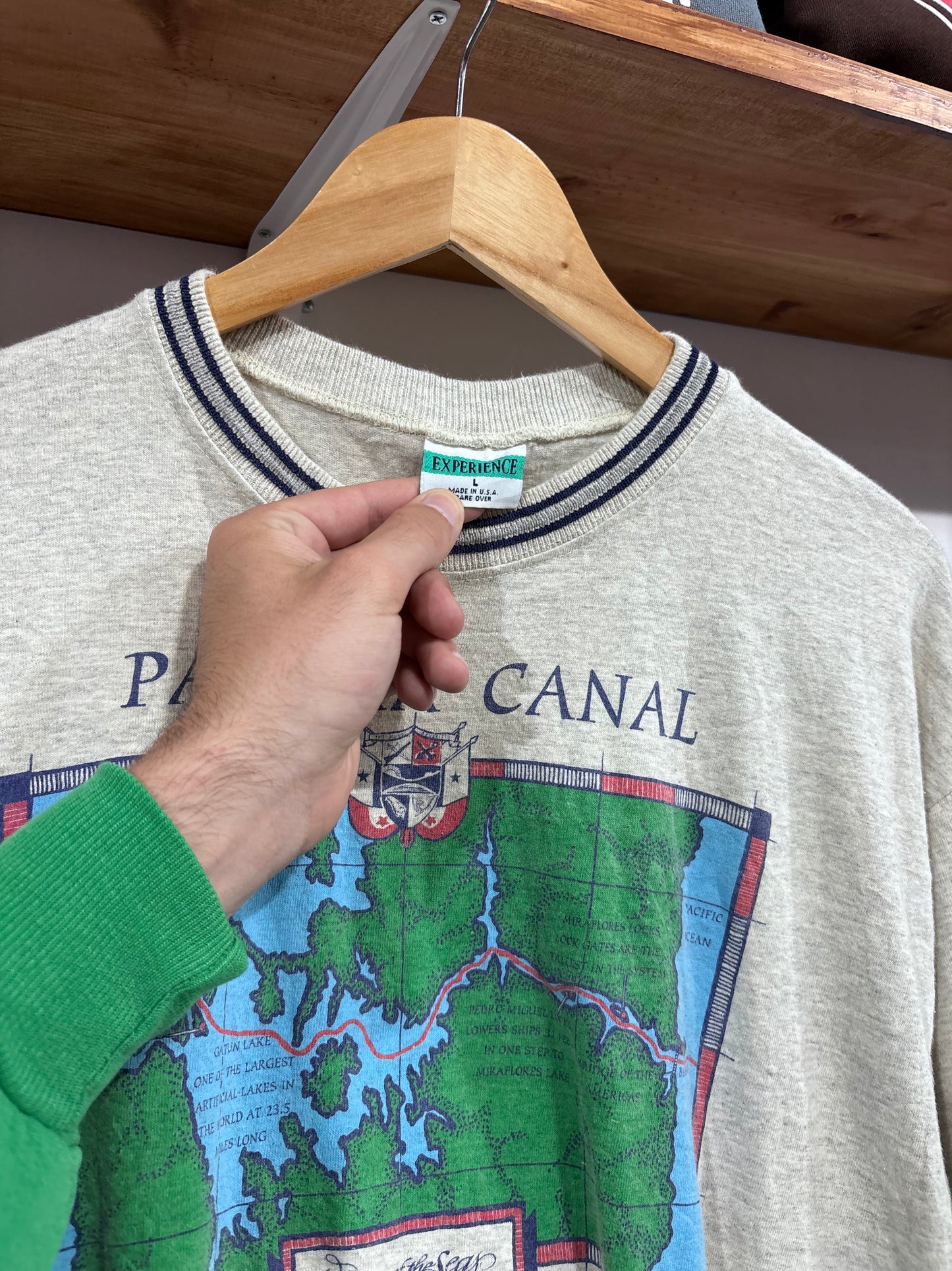 Vintage Panama Canal Map Tee