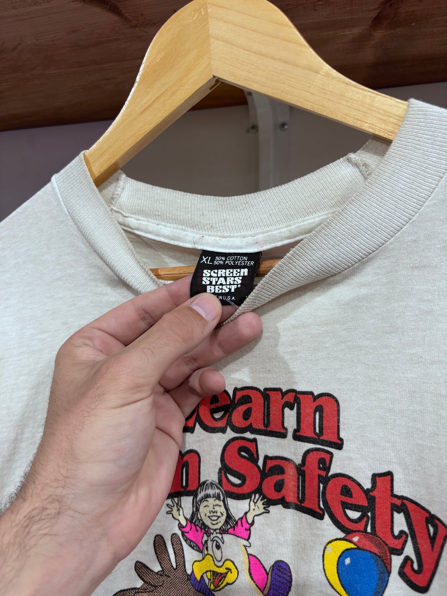 Vintage Learn Gun Safety Eddie Eagle Tee