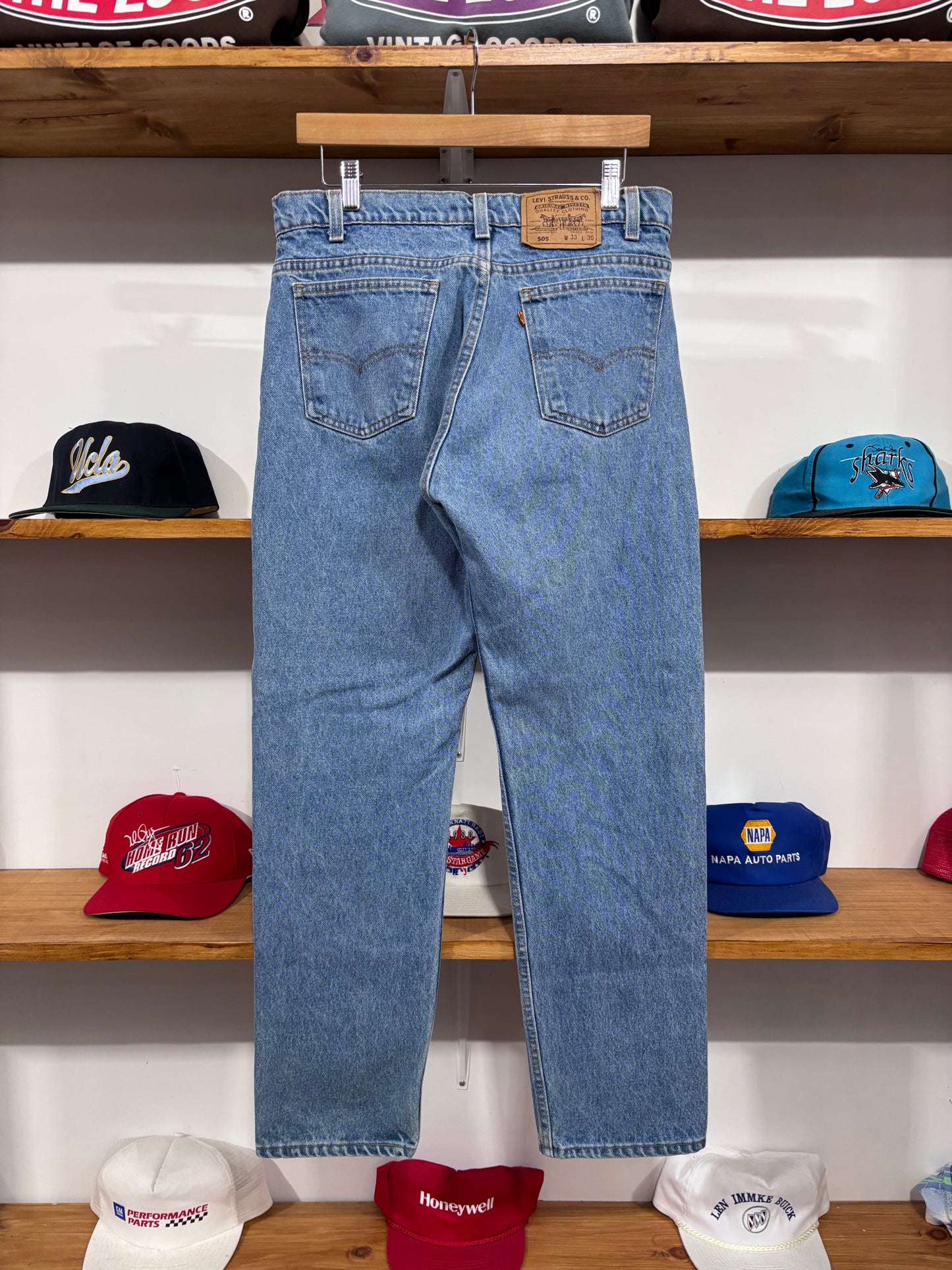 Vintage Levis 505 Orange Tab Jeans