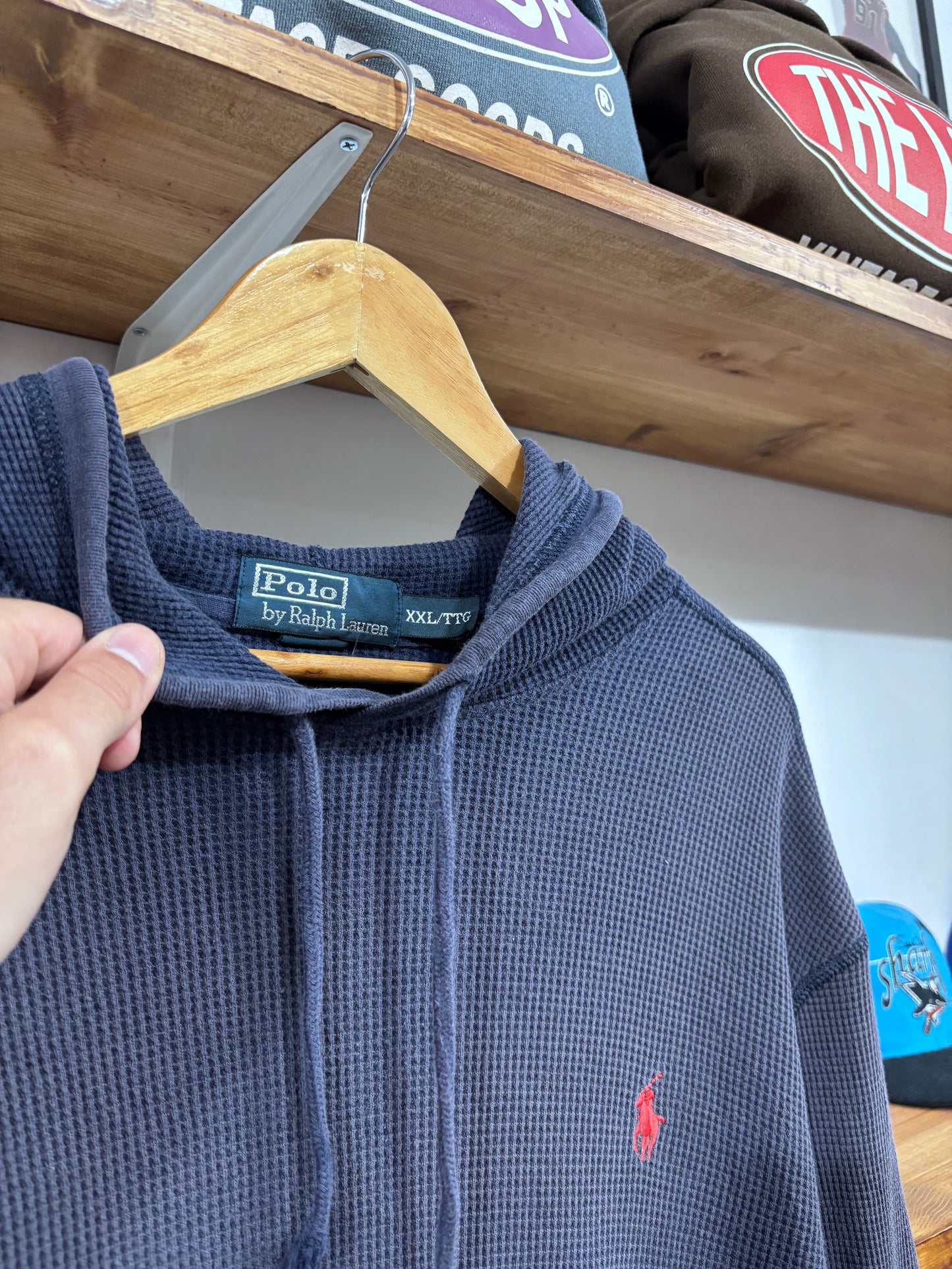 Vintage Polo Thermal Hoodie