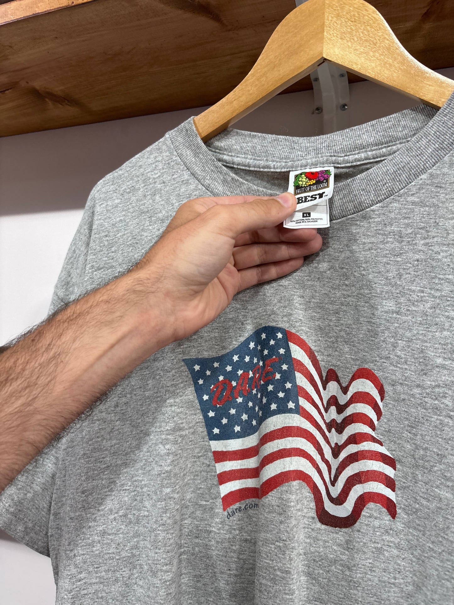 Vintage DARE American Flag Tee