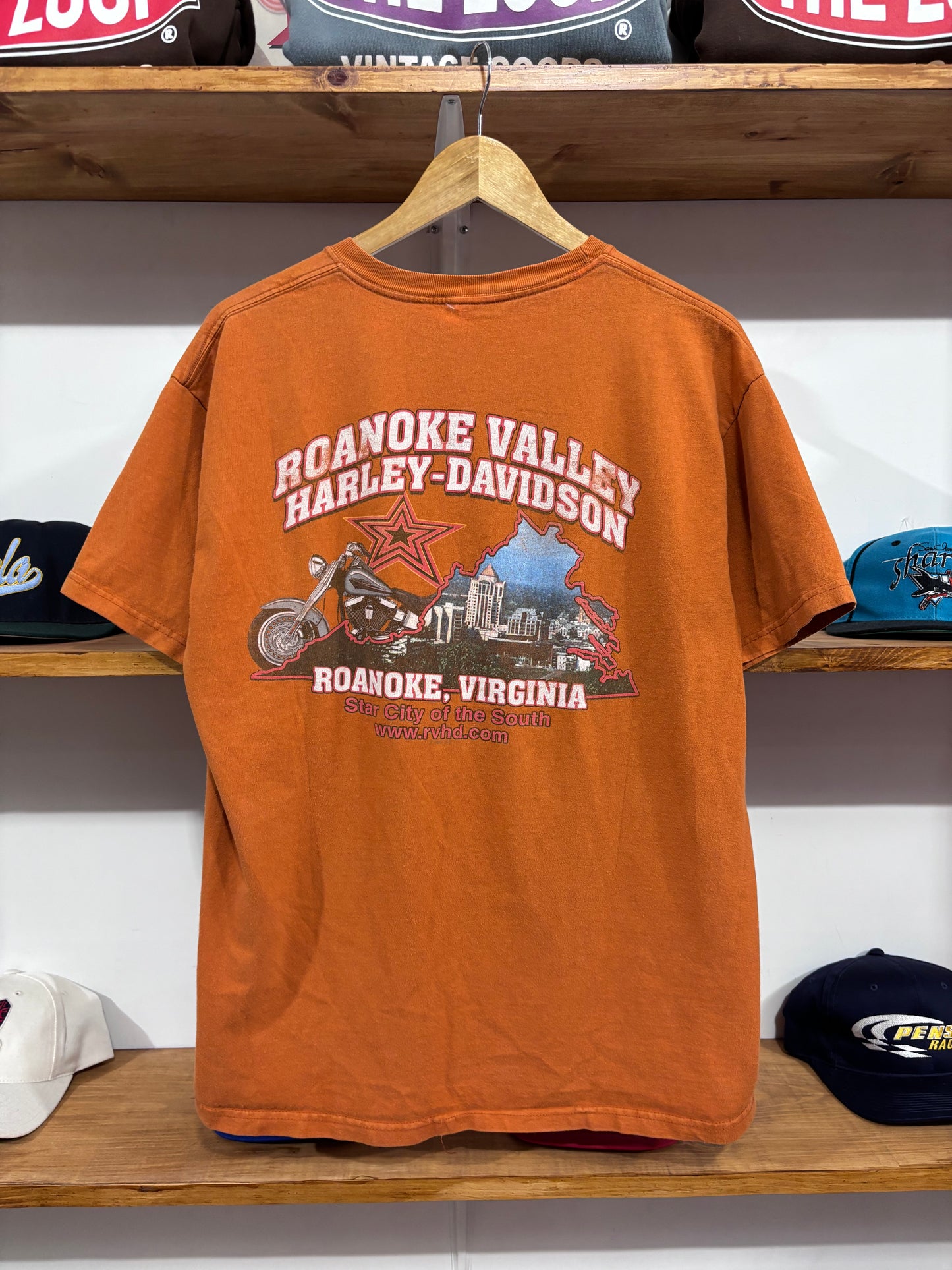 Vintage Harley Davidson Orange Tee