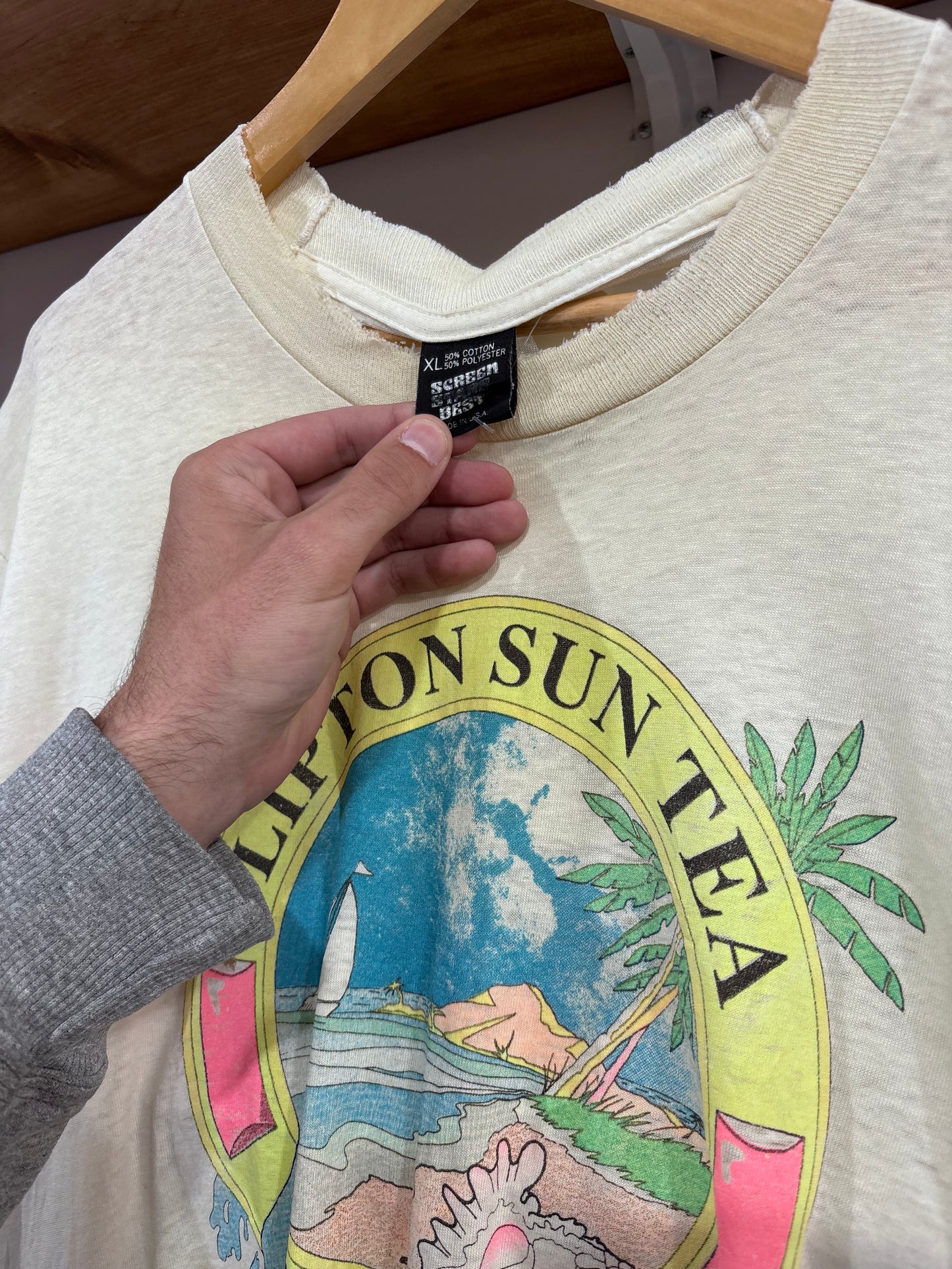 Vintage Lipton Sun Tea Beach Club Tee