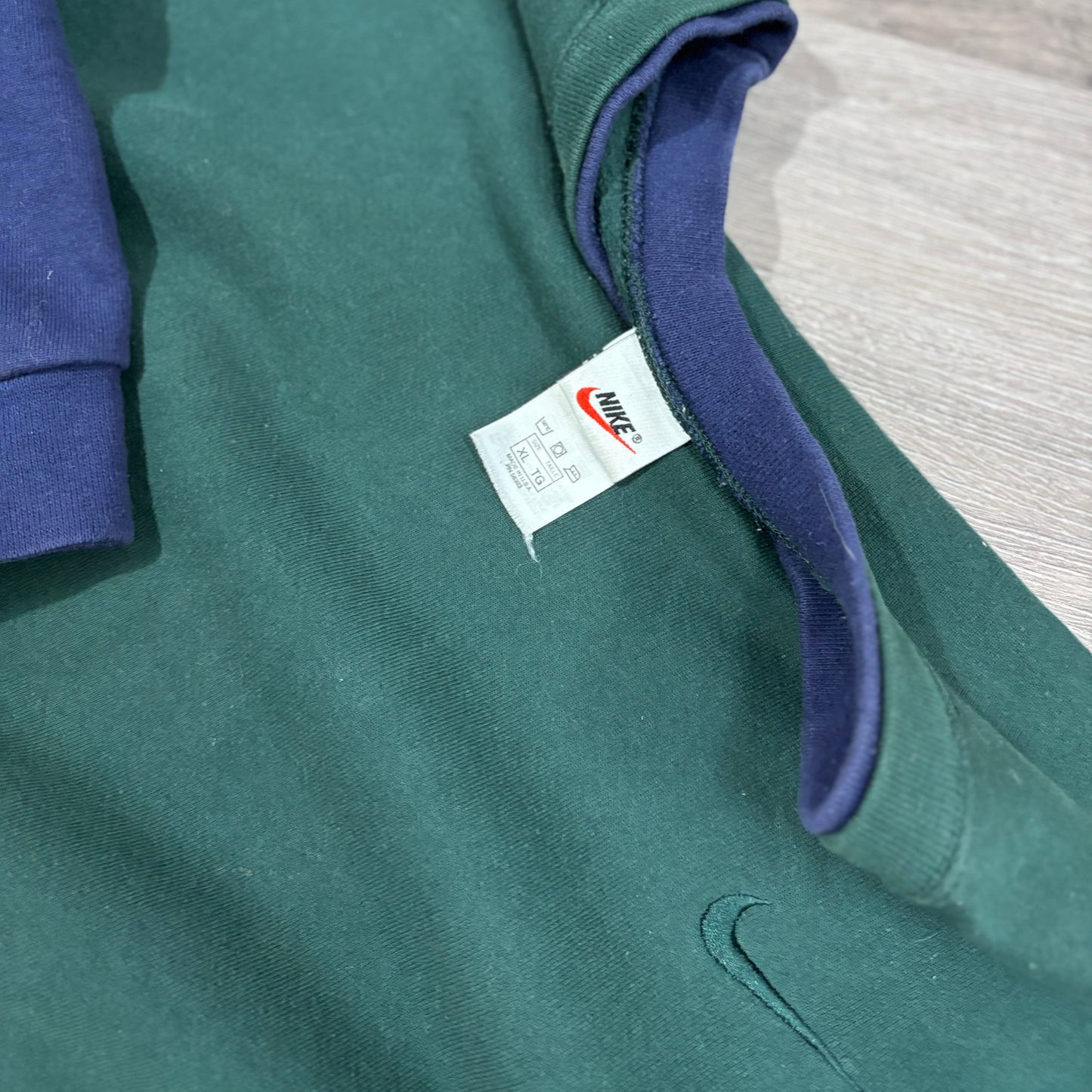 Vintage Nike Navy Green Crewneck