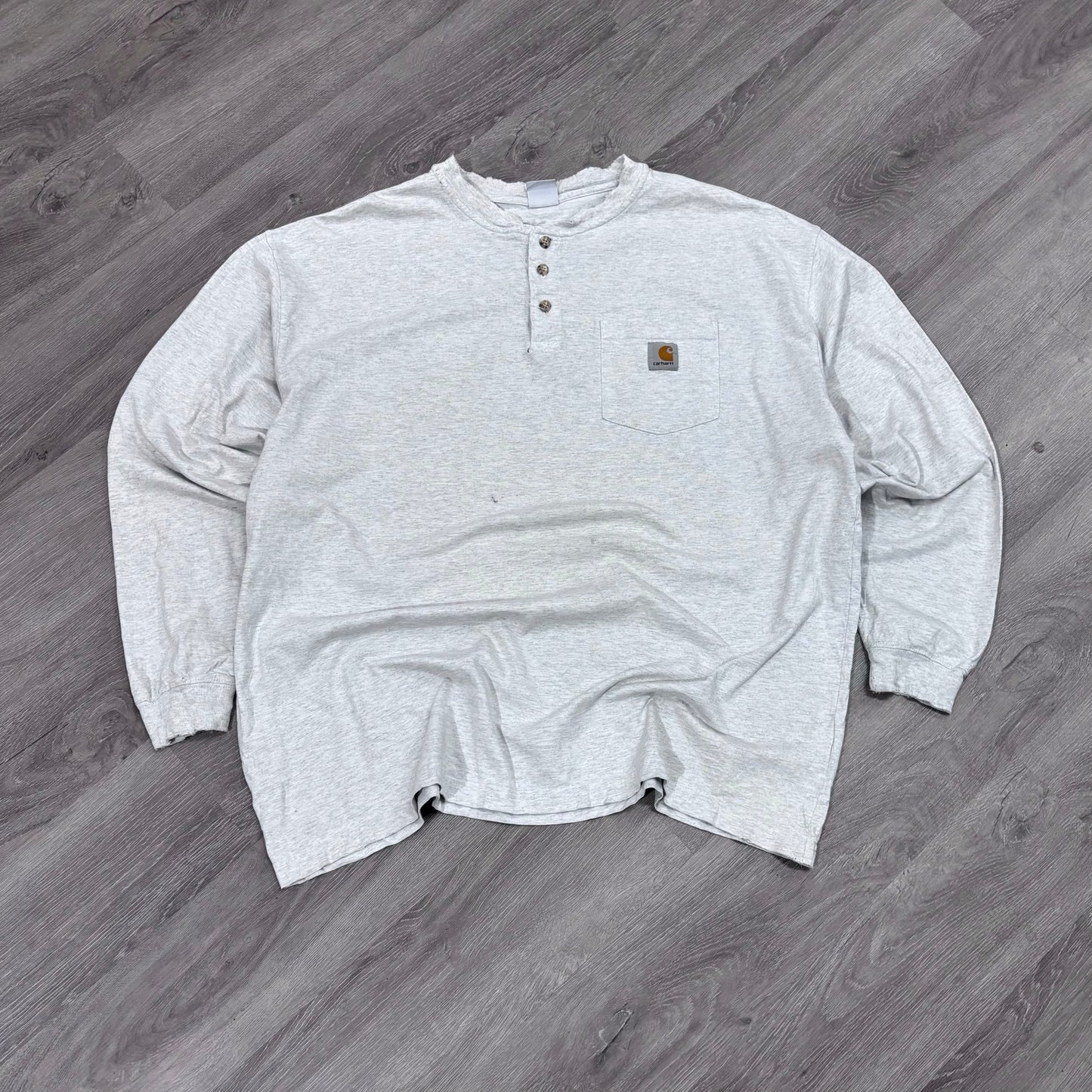 Vintage Carhartt 1/4 Button Long Sleeve Tee
