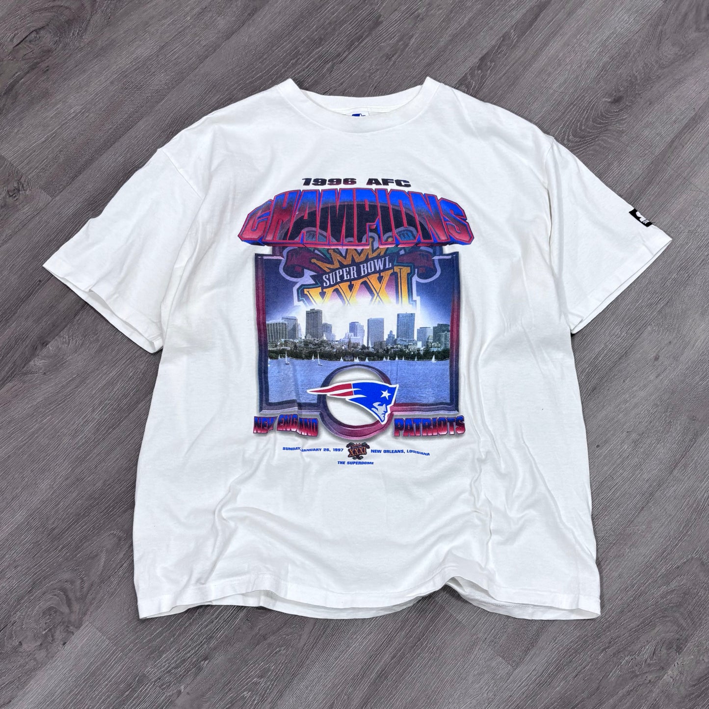 Vintage Starter 96’ Patriots Super Bowl Tee