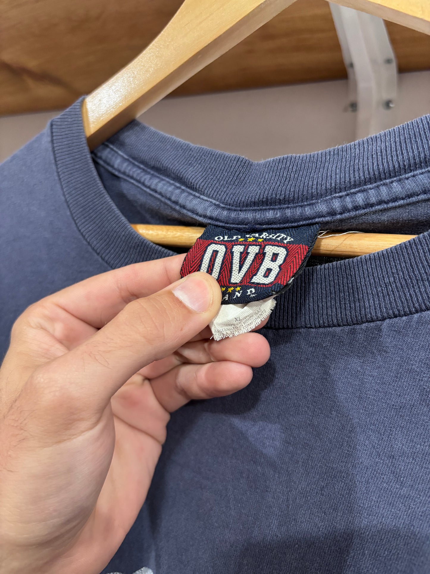 Vintage Varsity Navy Tee