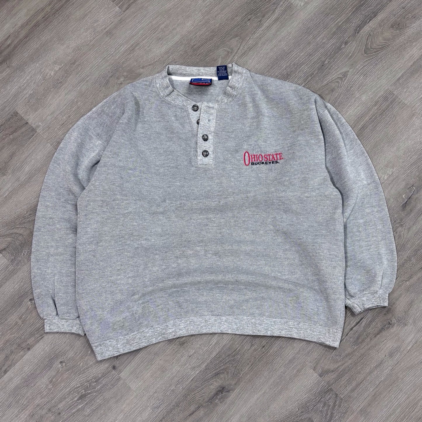 Vintage Ohio State 1/4 Button Up
