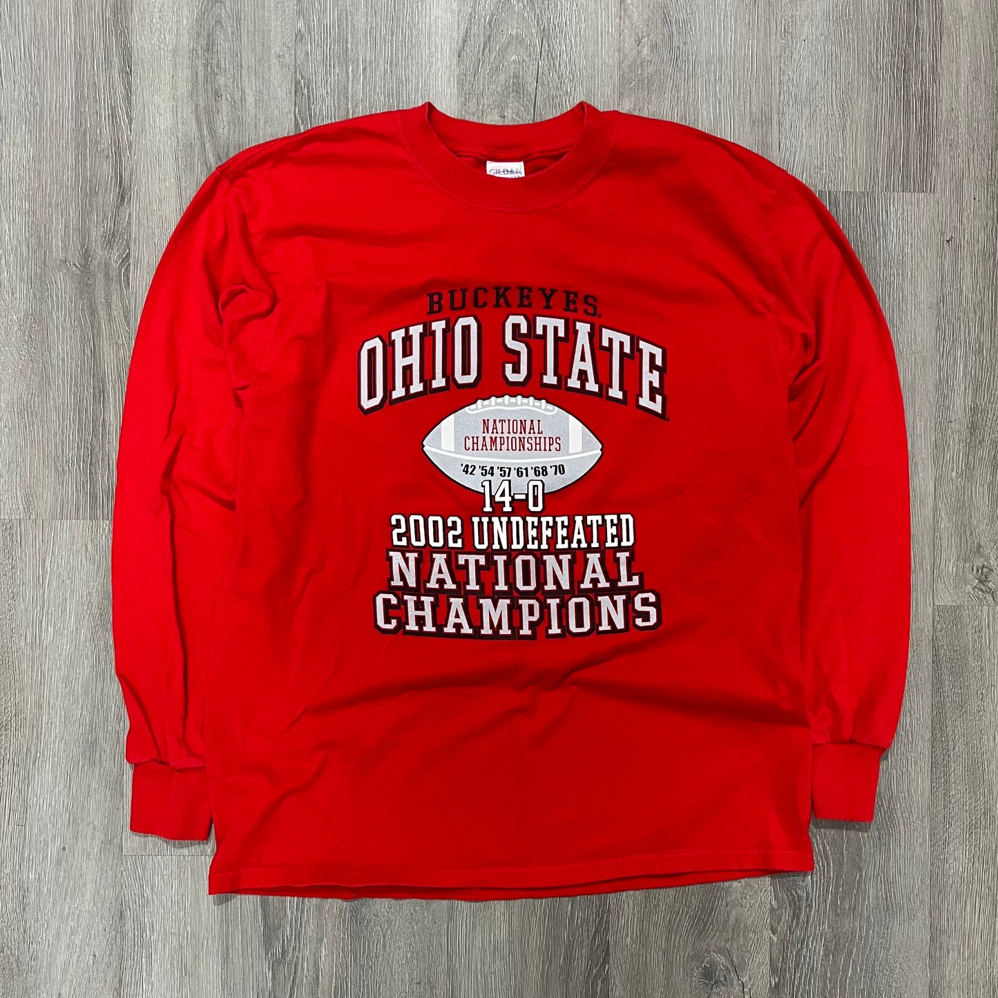 Vintage Ohio State National Champs Long Sleeve Tee