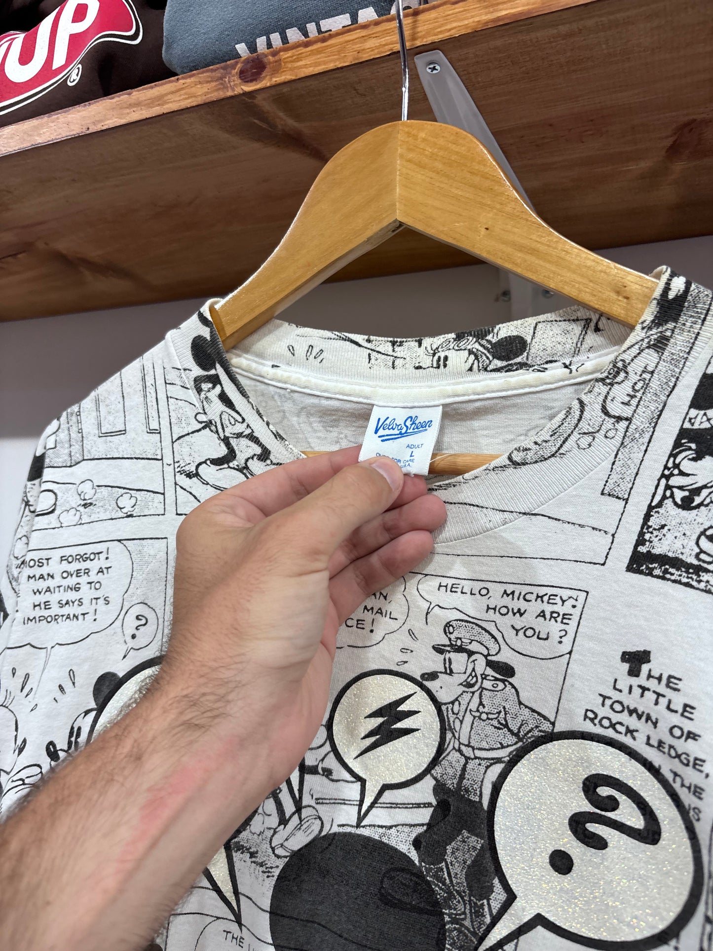 Vintage Mickey Mouse Comic AOP Tee