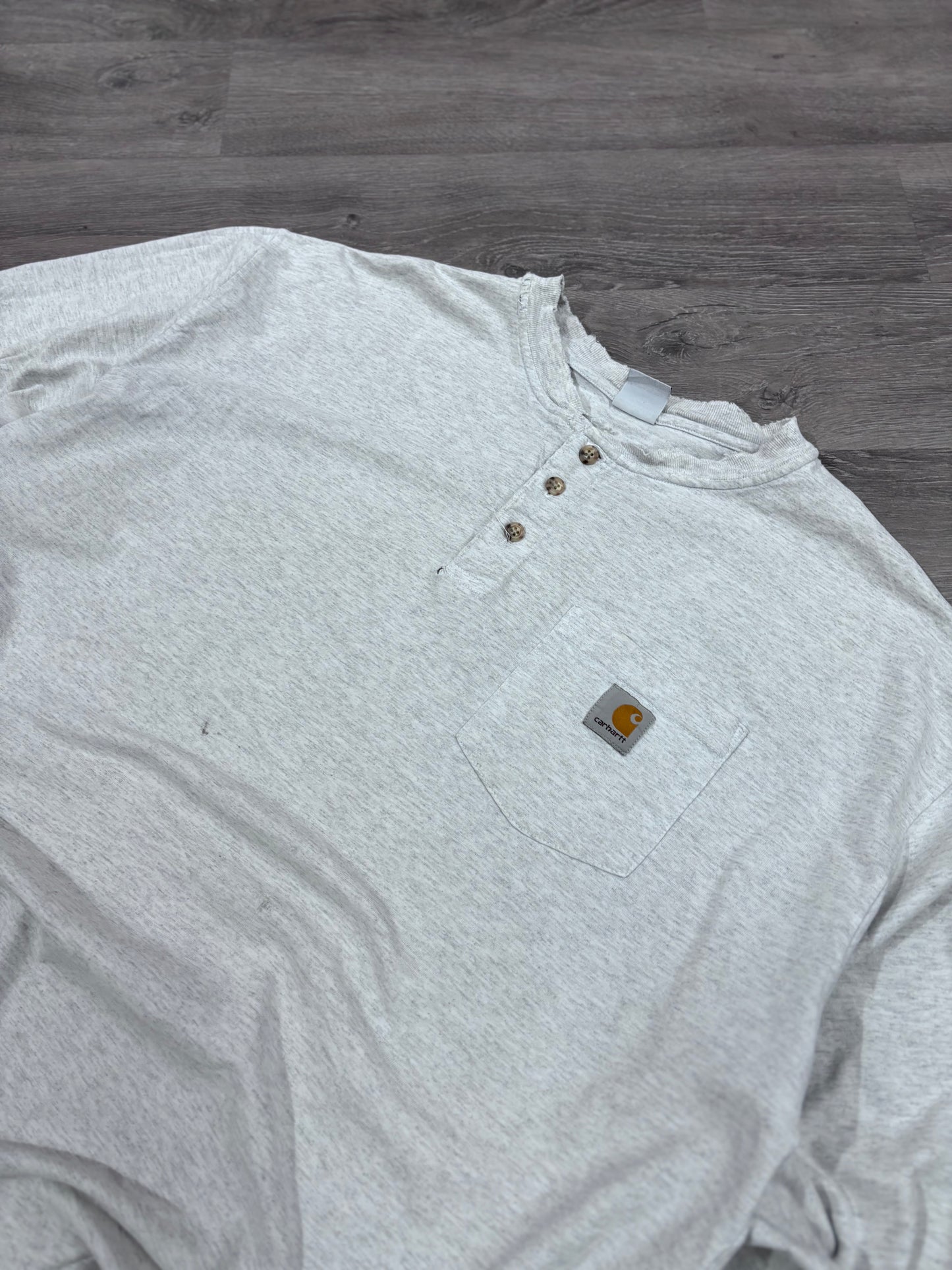 Vintage Carhartt 1/4 Button Long Sleeve Tee