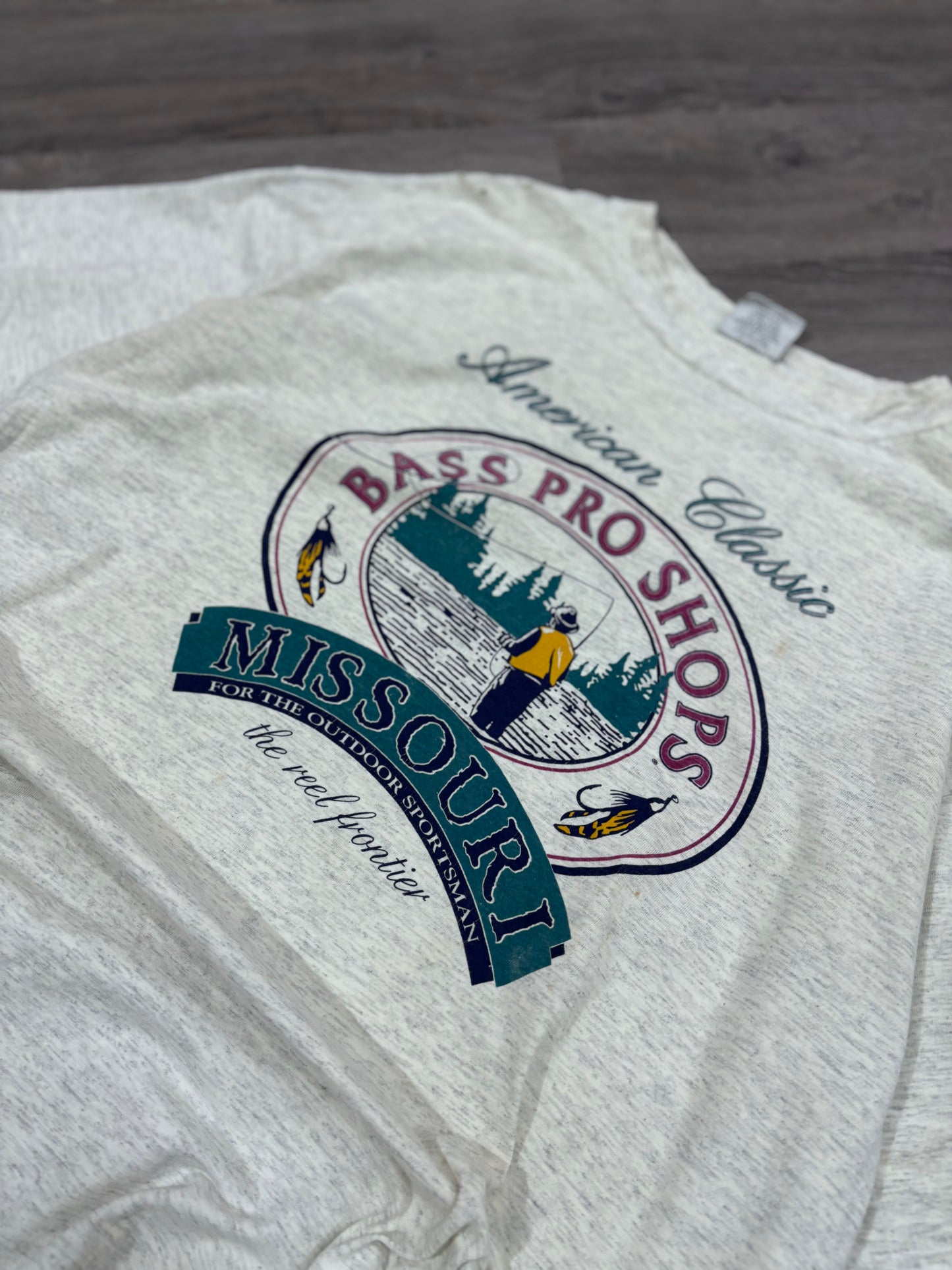 Vintage Bass Pro Shops Fly Fishing Tee