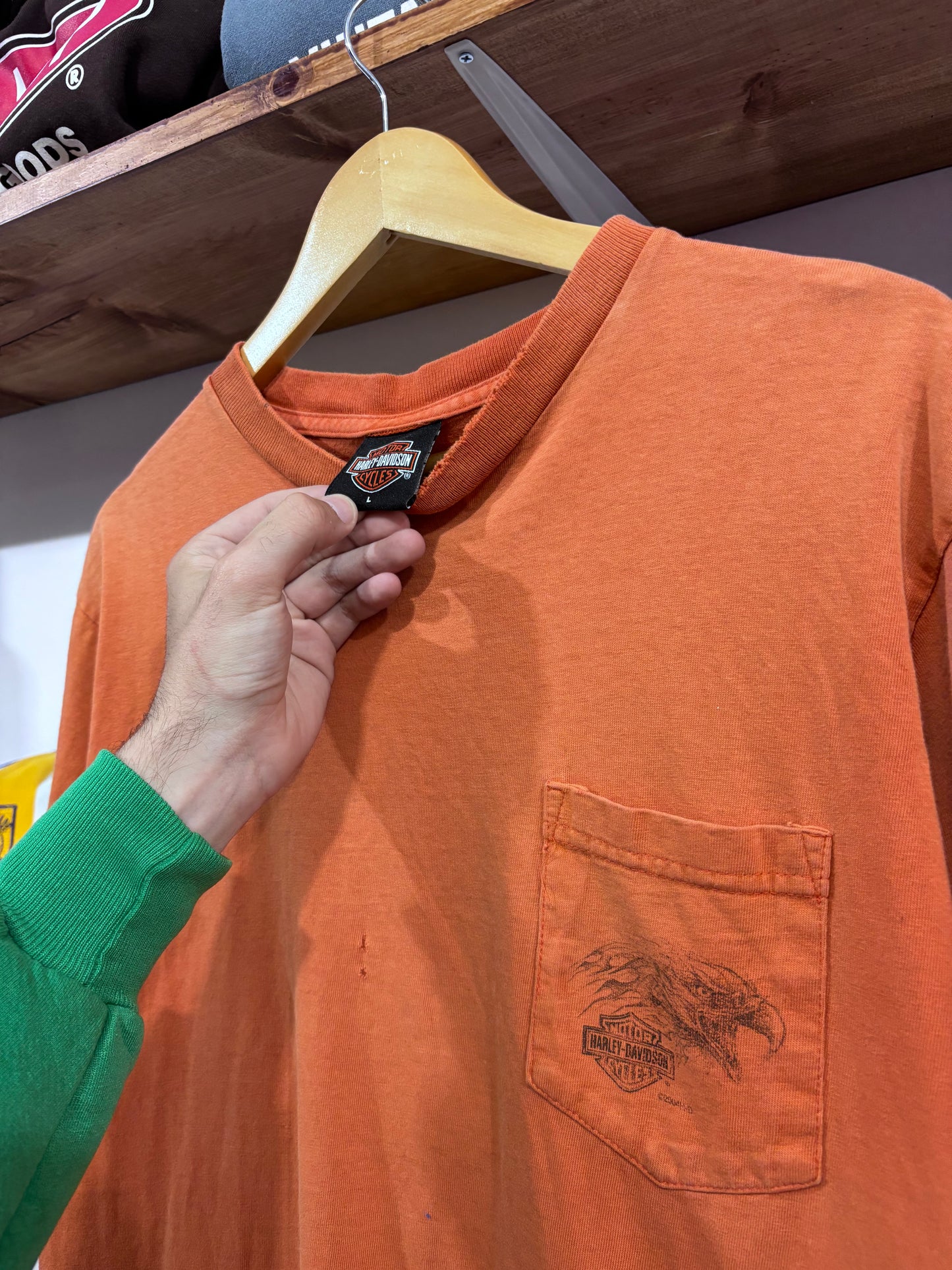 Vintage Harley Davidson Eagle Pocket Tee