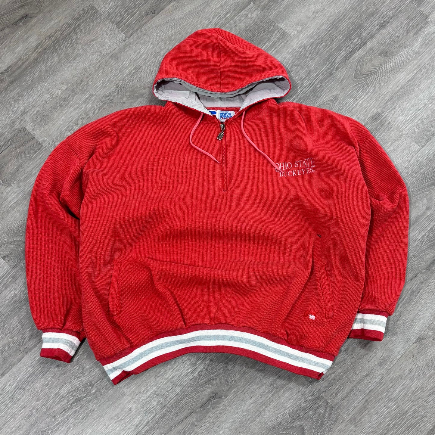Vintage Ohio State Russell 1/4 Zip Hoodie