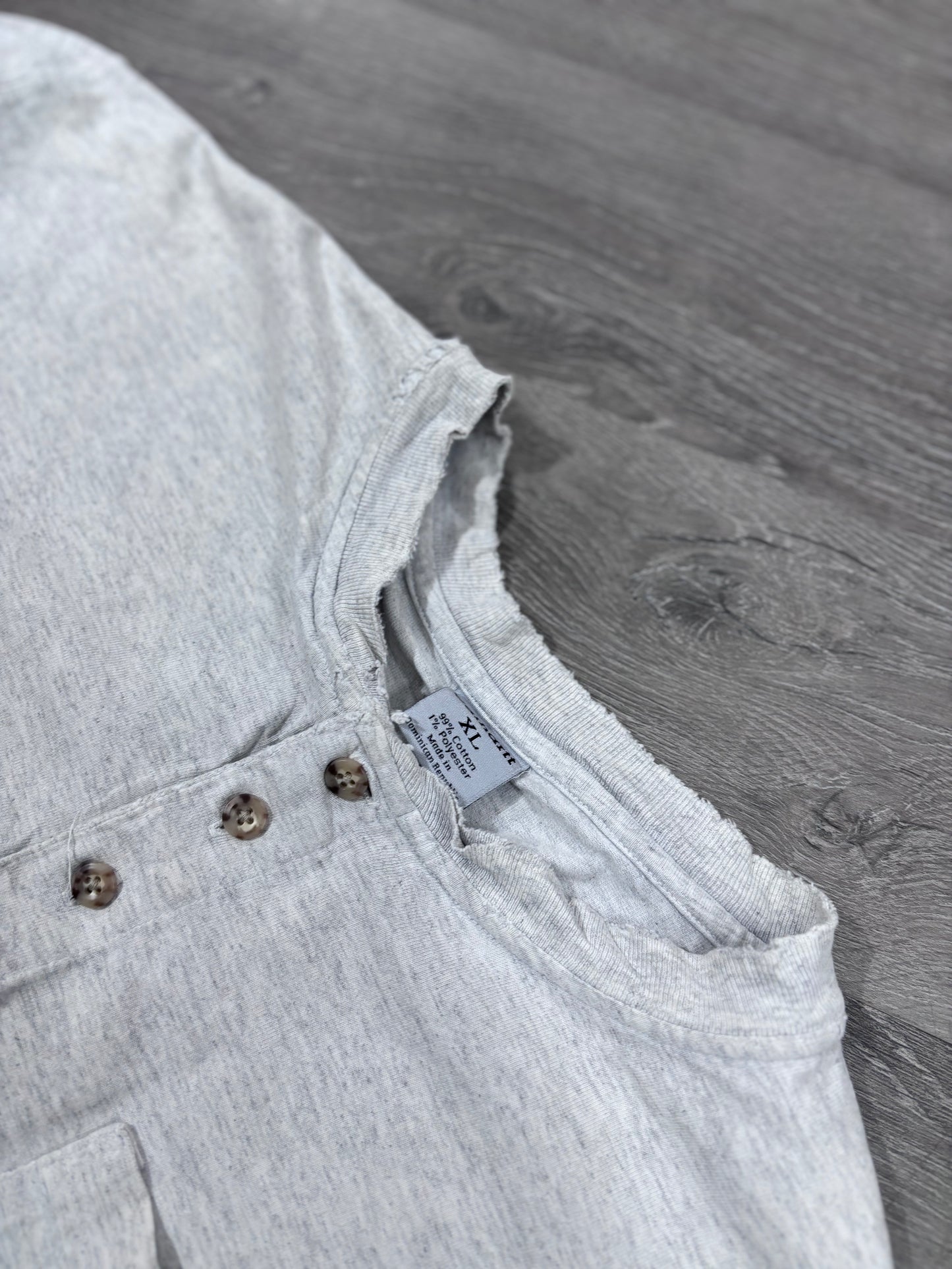 Vintage Carhartt 1/4 Button Long Sleeve Tee