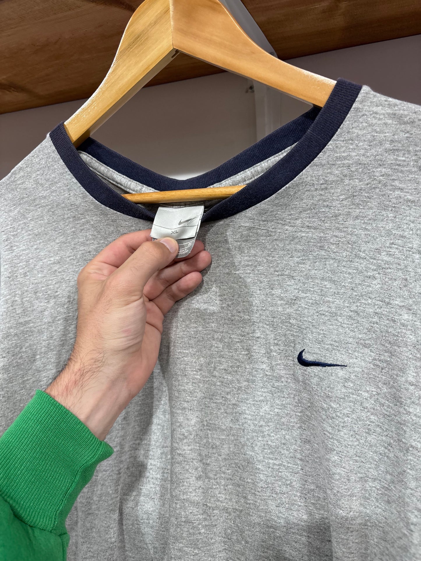 Vintage Nike Navy Ringer Tee