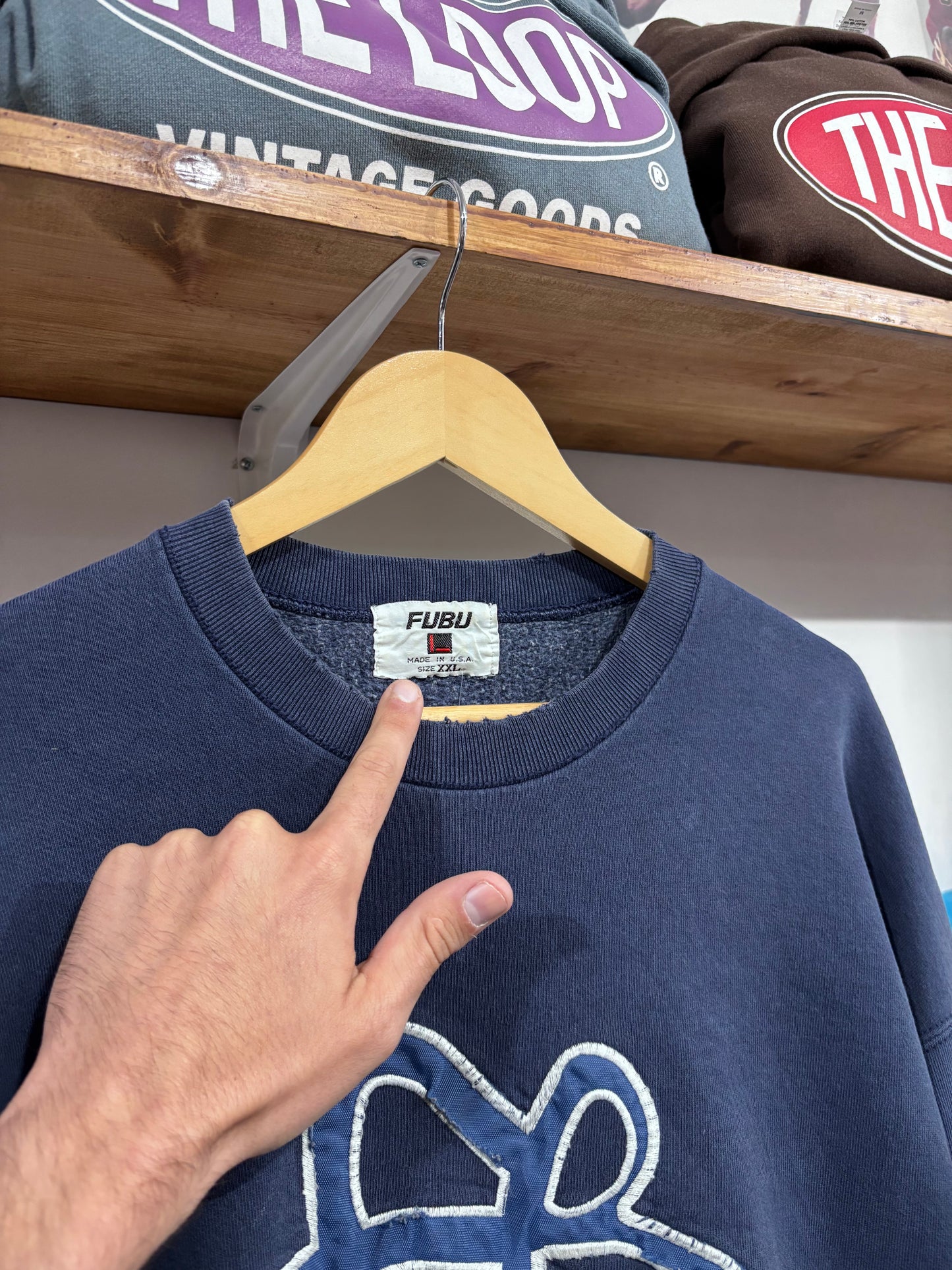 Vintage Fubu Distressed Crewneck