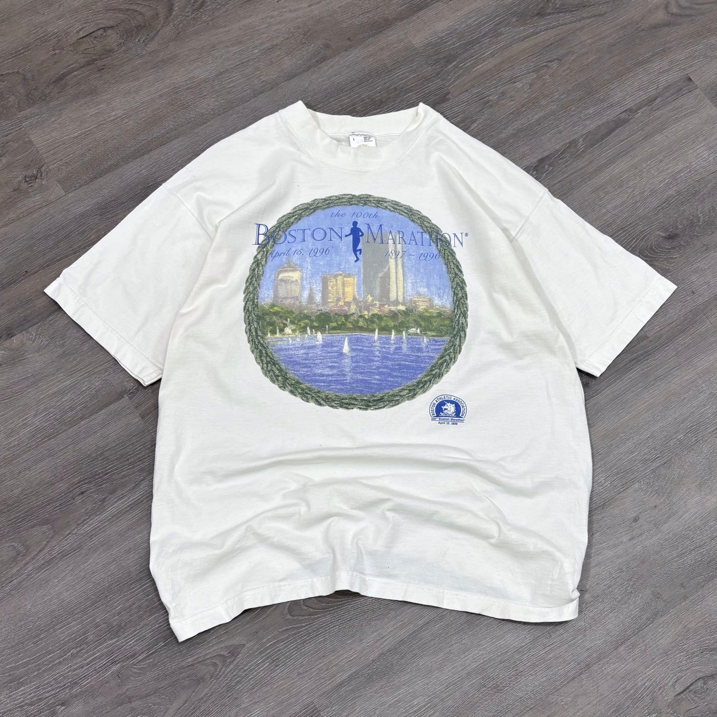 Vintage 100th Boston Marathon Tee