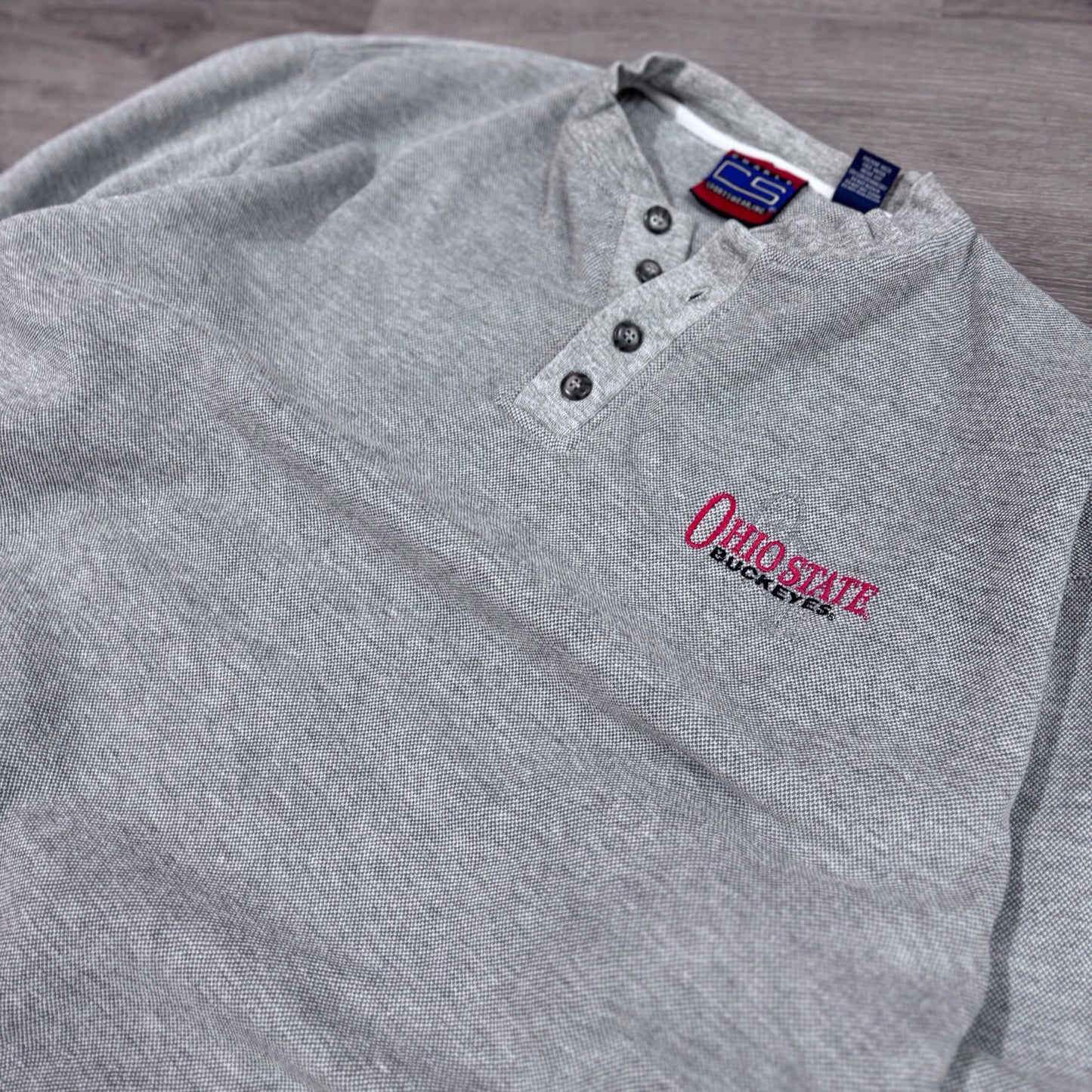 Vintage Ohio State 1/4 Button Up