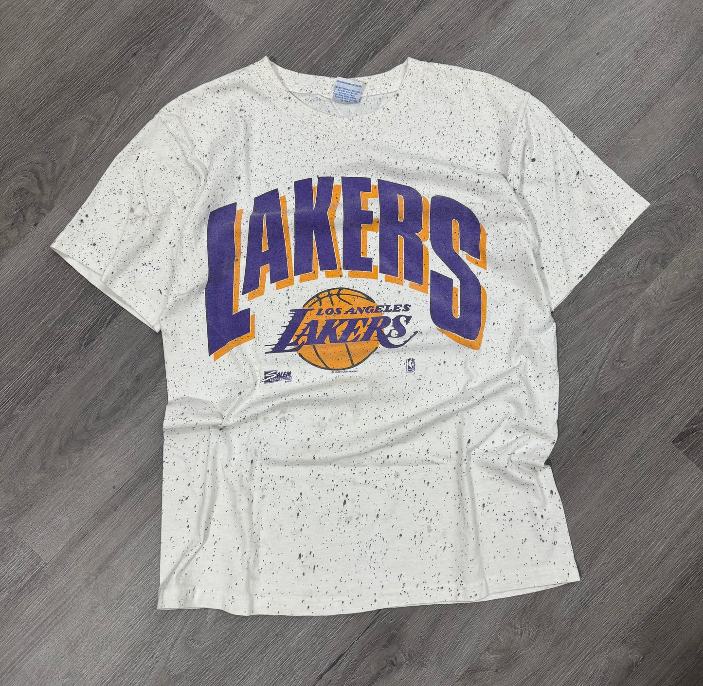 Vintage Lakers Speckled Tee