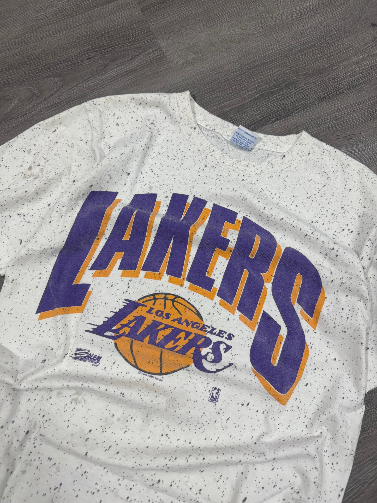 Vintage Lakers Speckled Tee