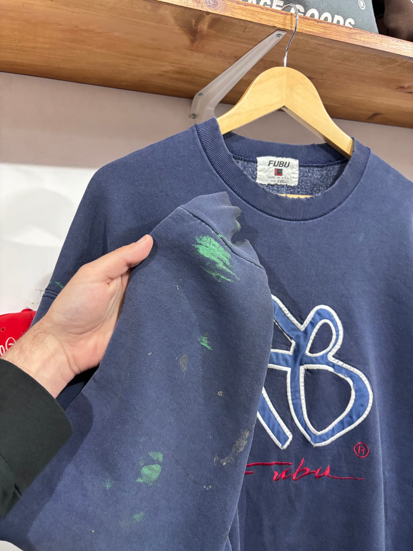 Vintage Fubu Distressed Crewneck