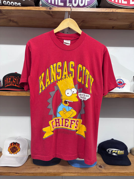 Vintage Kansas City Chiefs Bart Simpson Tee