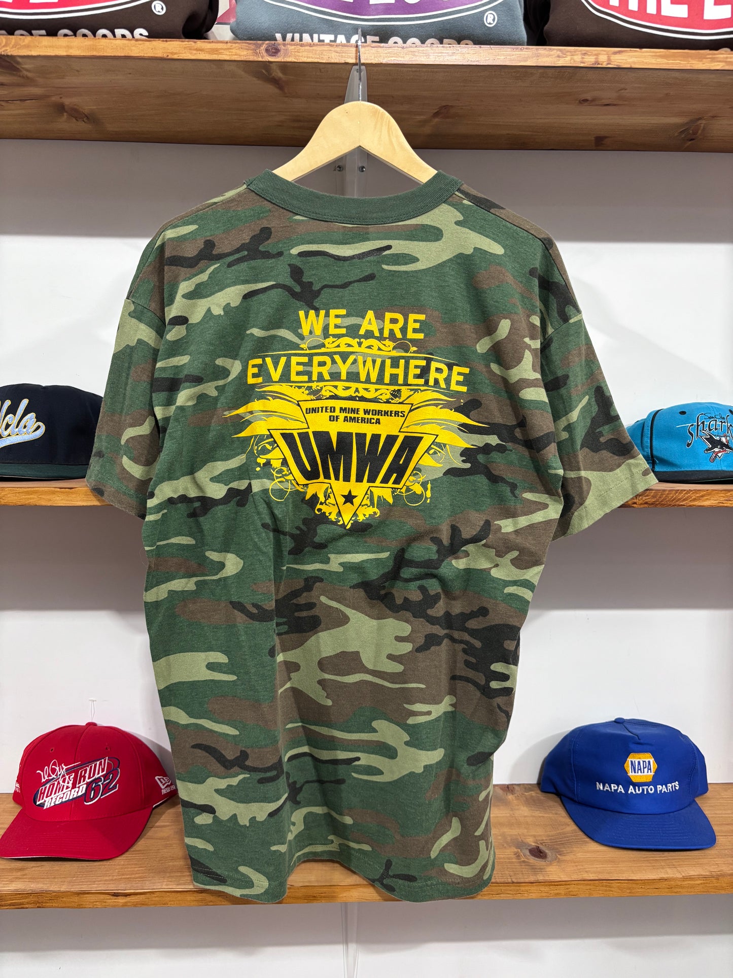 Vintage Mine Workers of America Camo Tee