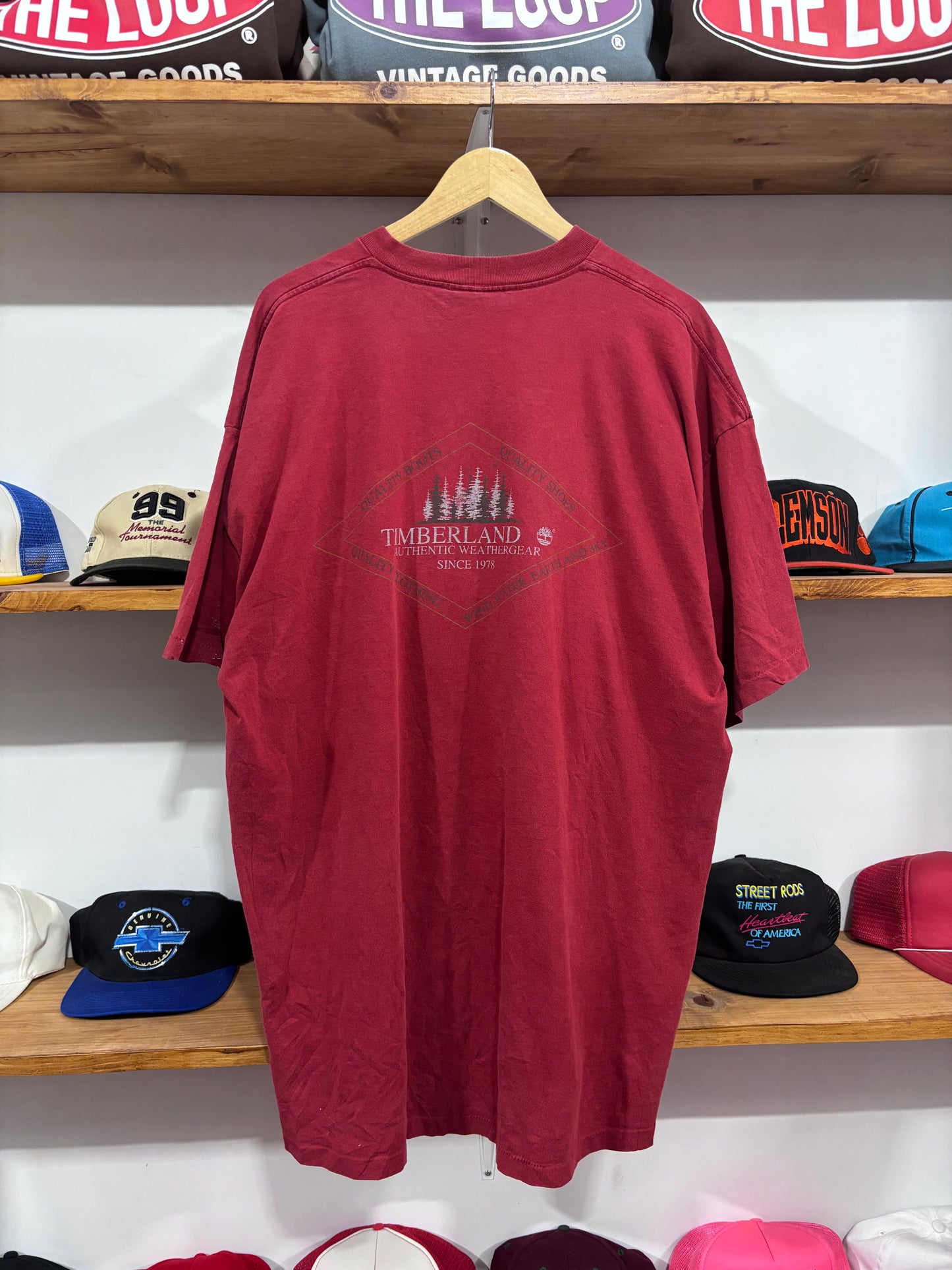 Vintage Timberland Red Tee