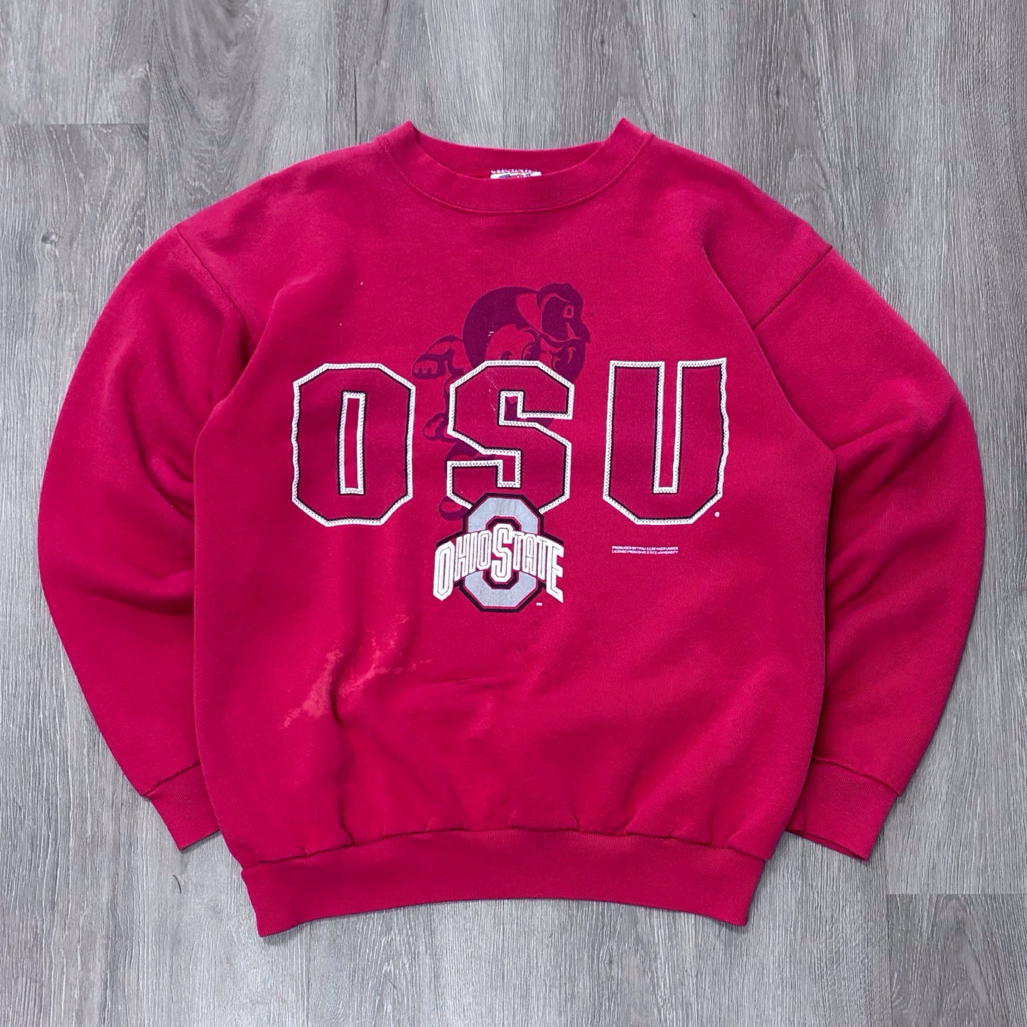 Vintage Ohio State Brutus Red Crewneck