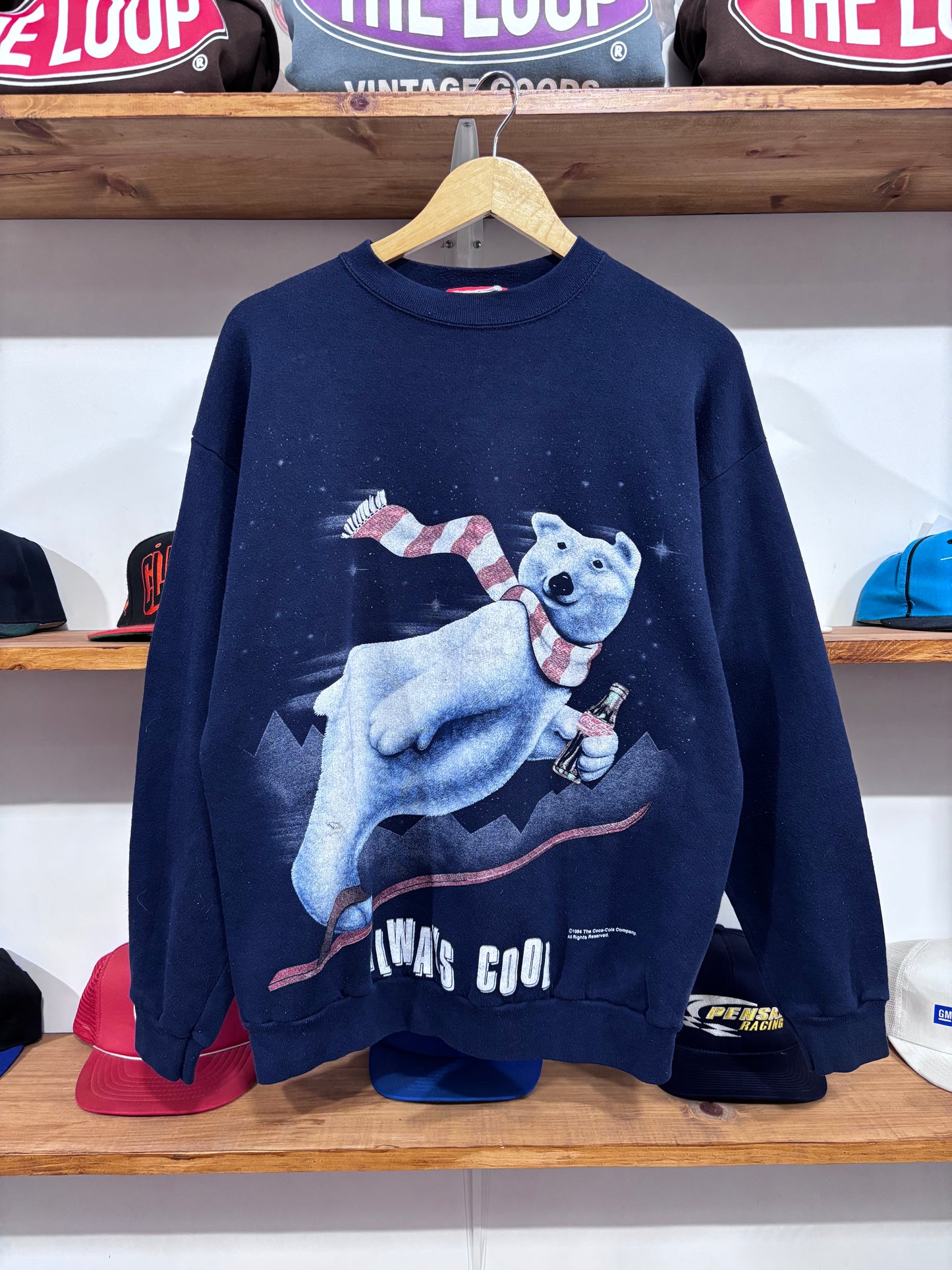 Vintage Coca Cola Polar bear Crewneck