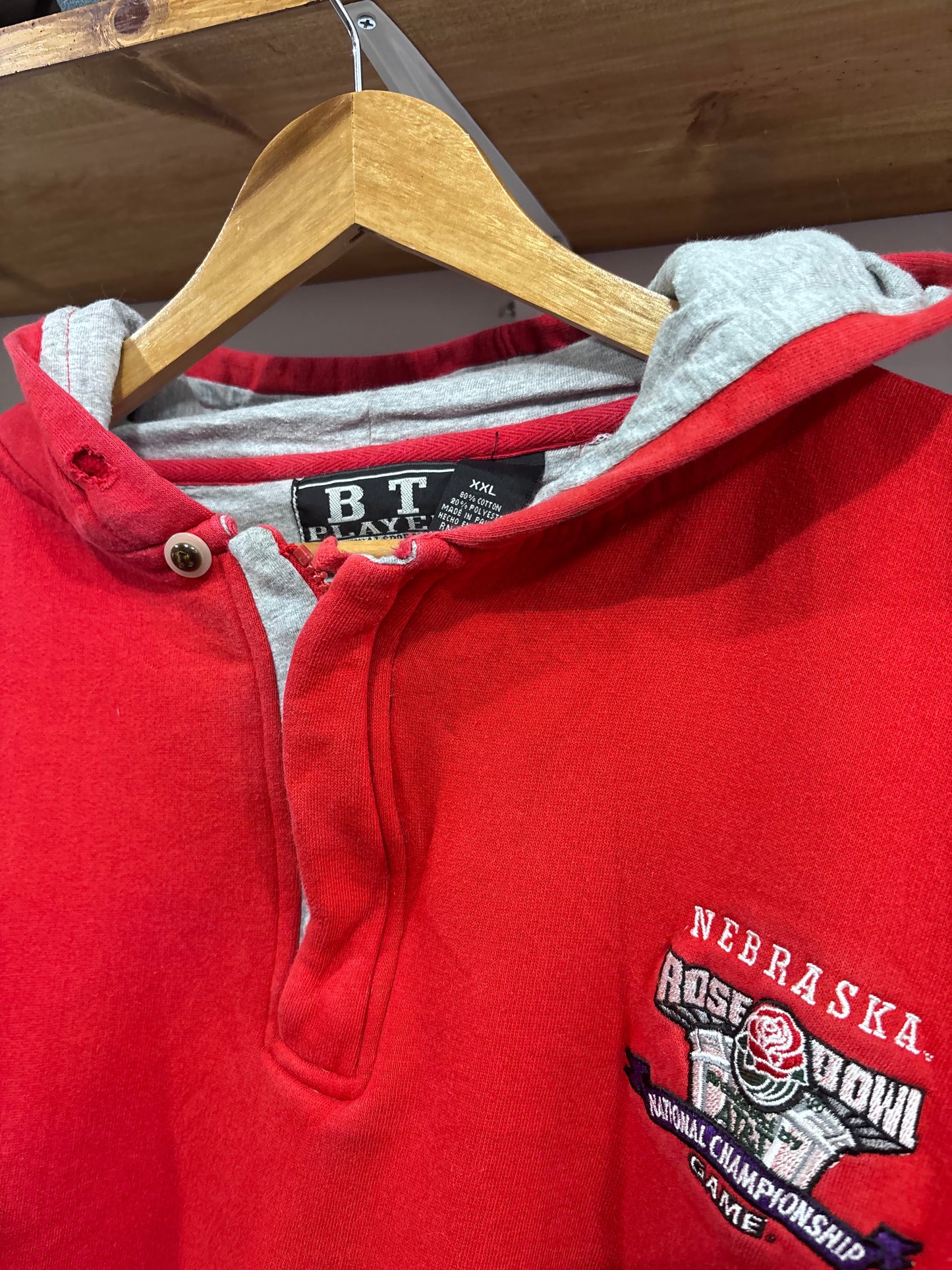 Vintage Nebraska Rose Bowl Hoodie