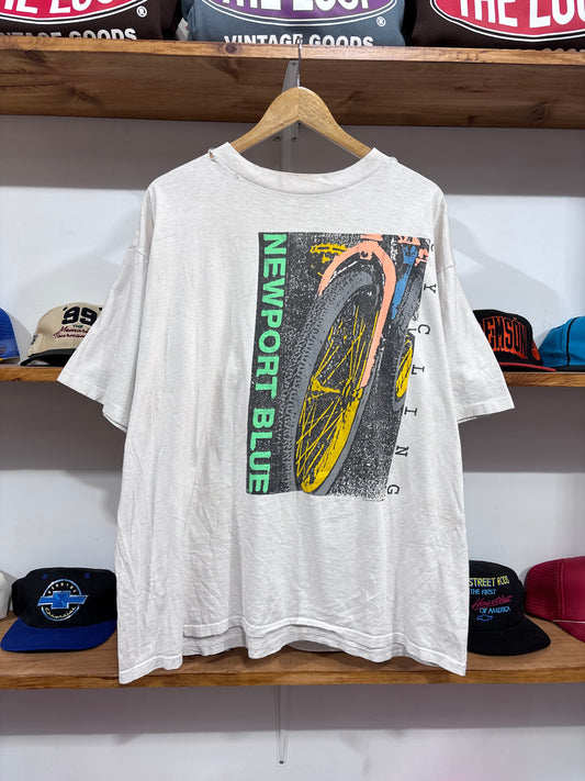 Vintage Newport Blue Cycling Tee