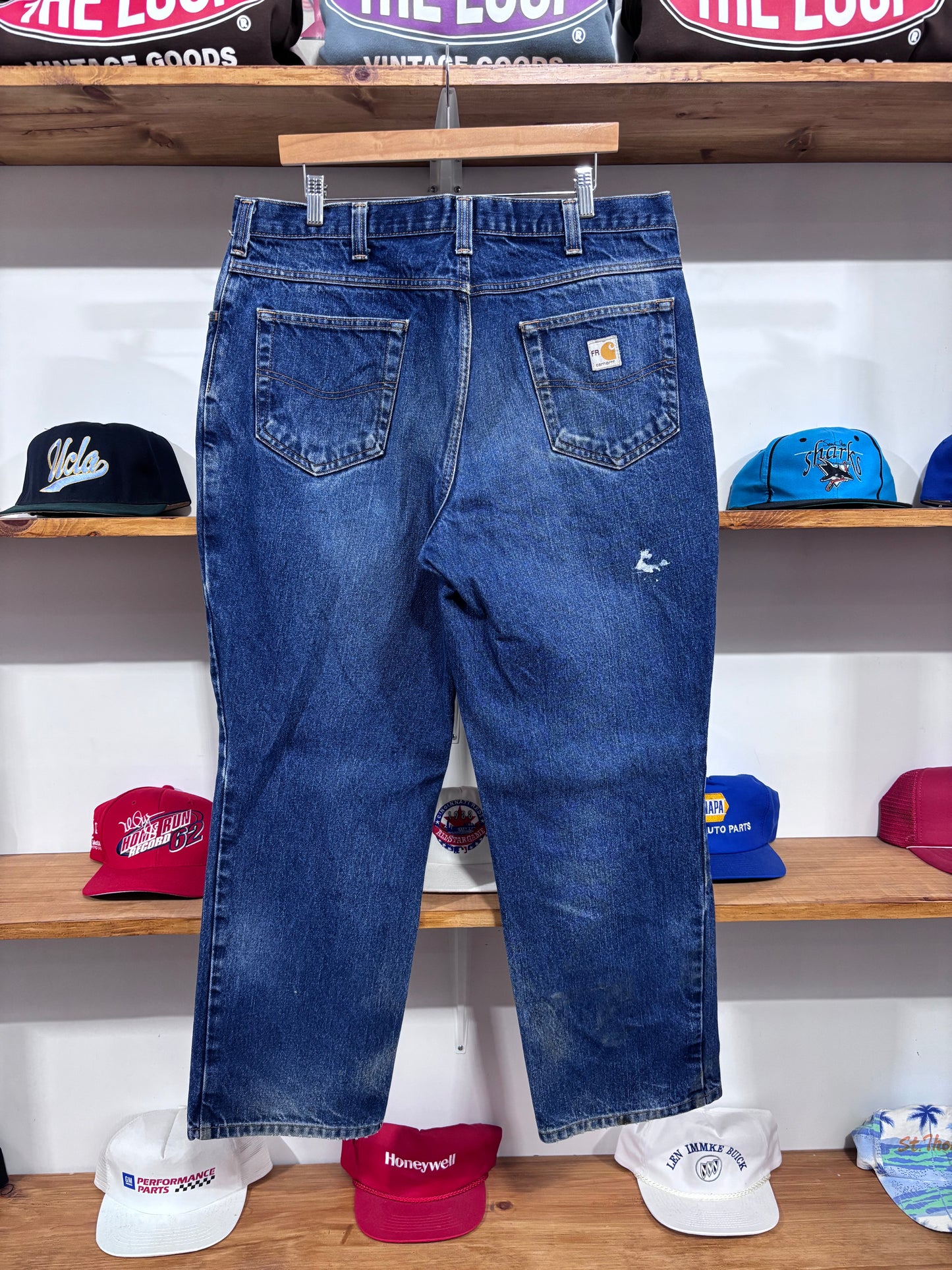 Vintage Carhartt Faded Blue Jeans