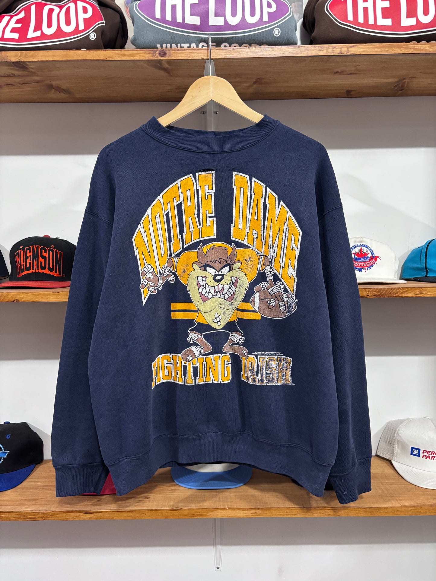 Vintage Notre Dame Taz Crewneck