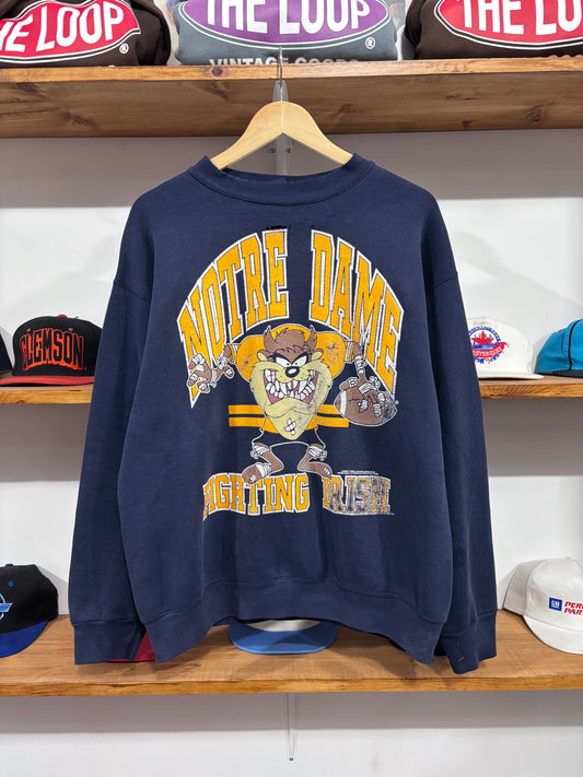 Vintage Notre Dame Taz Crewneck