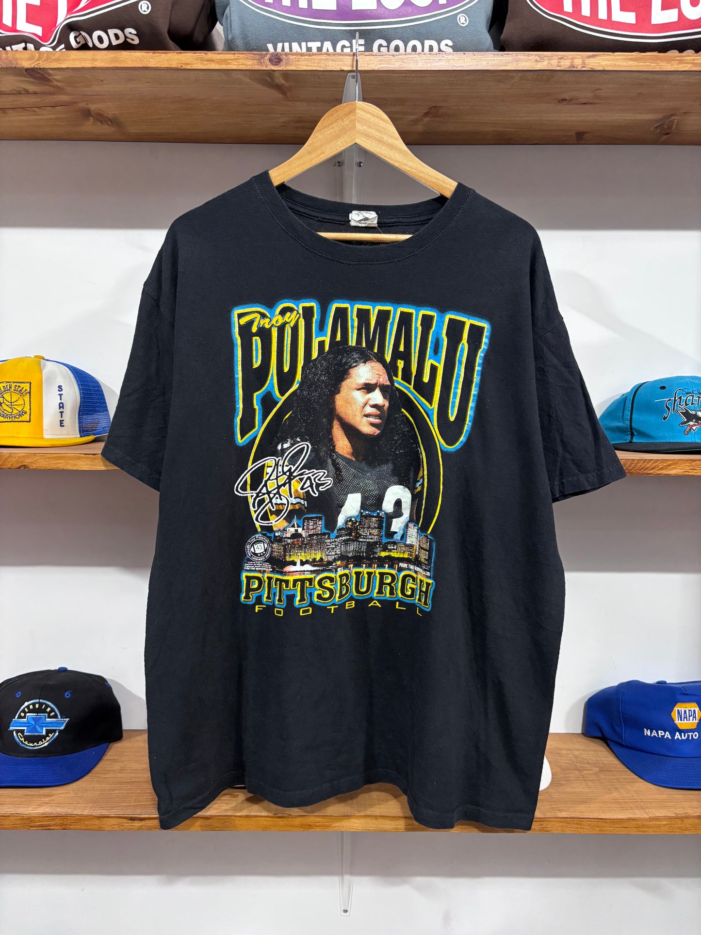 Vintage Troy Polamalu Pittsburgh Steelers Tee