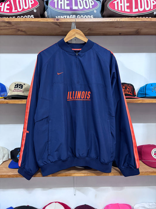 Vintage Illinois Nike Pullover Jacket