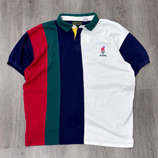 Vintage Atlanta ‘96 Olympics Striped Polo