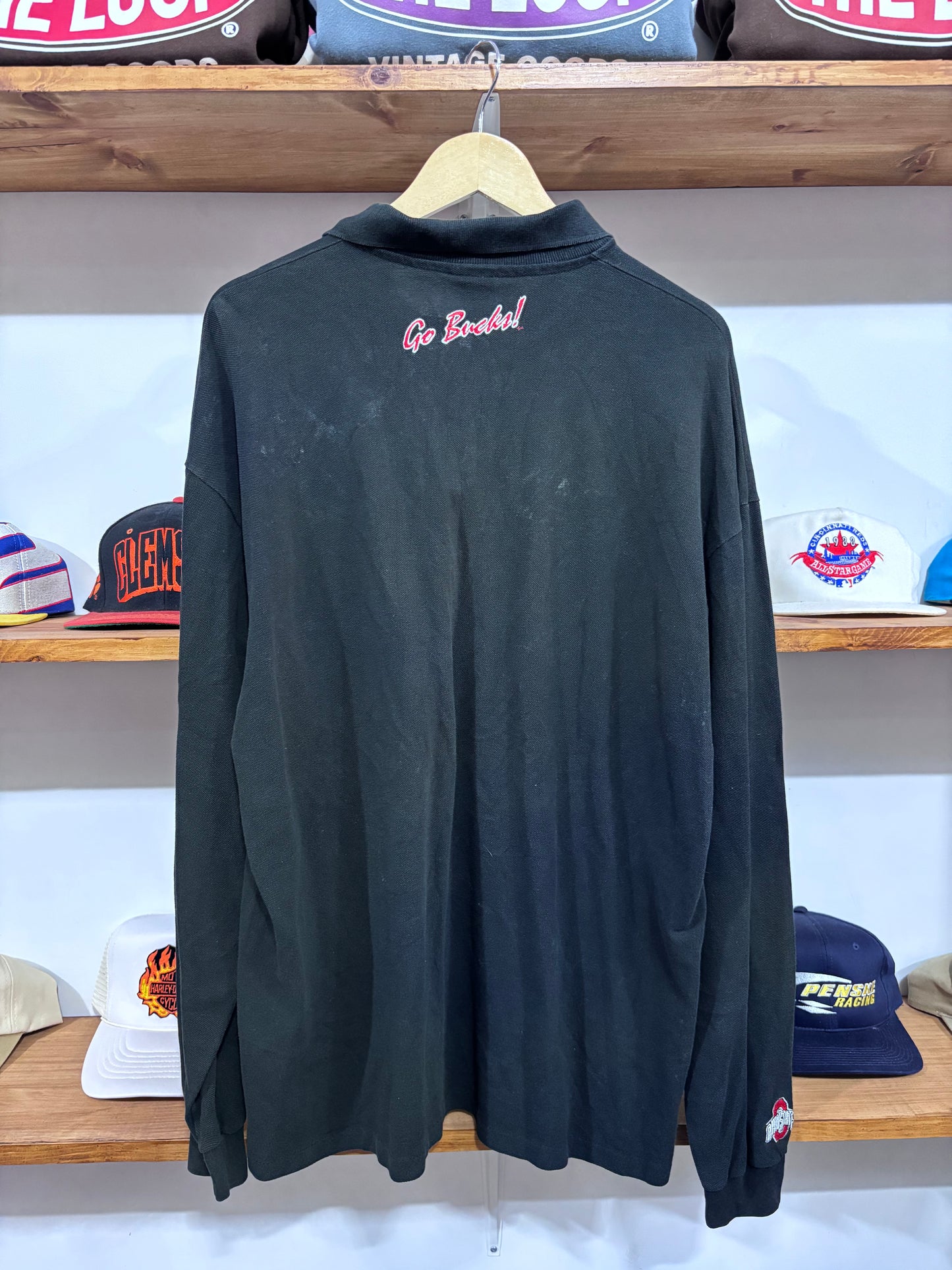 Vintage Ohio State Long Sleeve Polo
