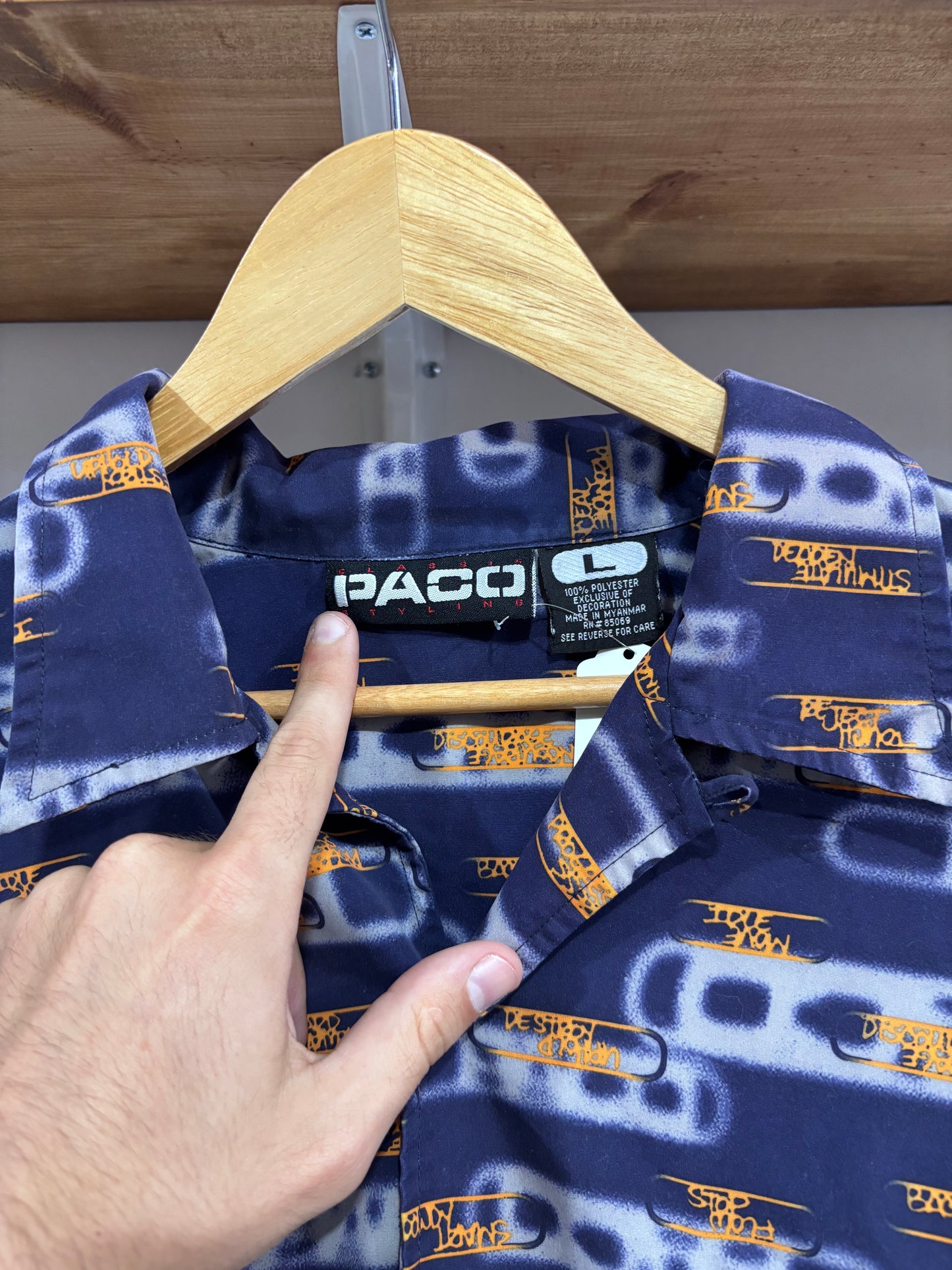 Vintage Paco AOP Button Up