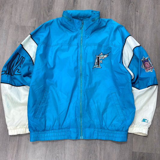 Vintage Florida Marlins Starter Windbreaker