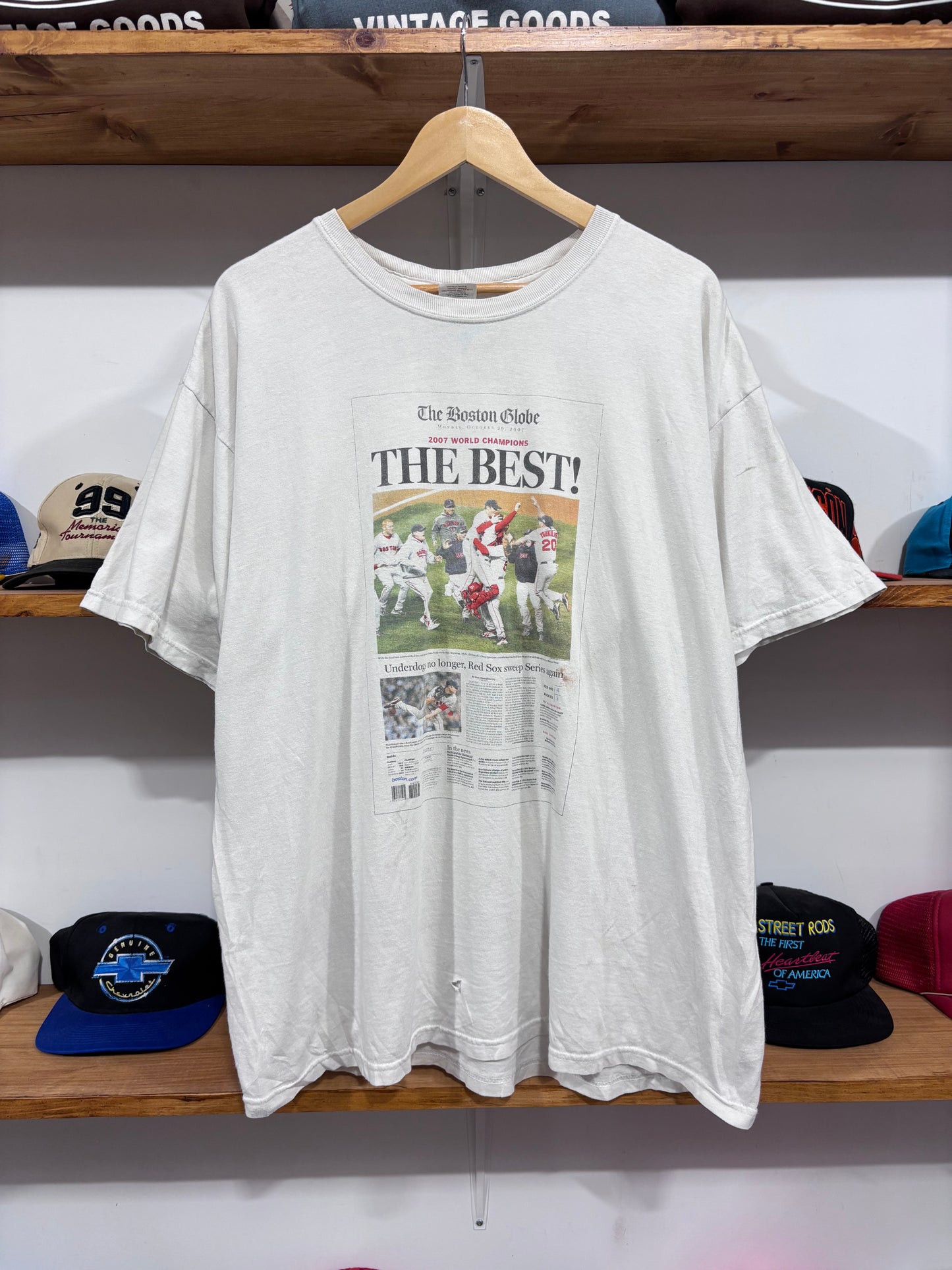 Vintage Boston Red Sox Newspaper Tee