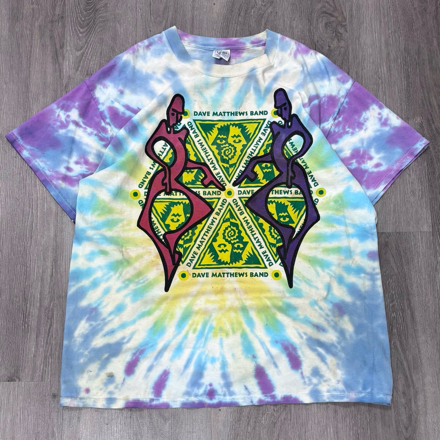 Vintage Dave Matthews Band Tour Tie Dye Tee