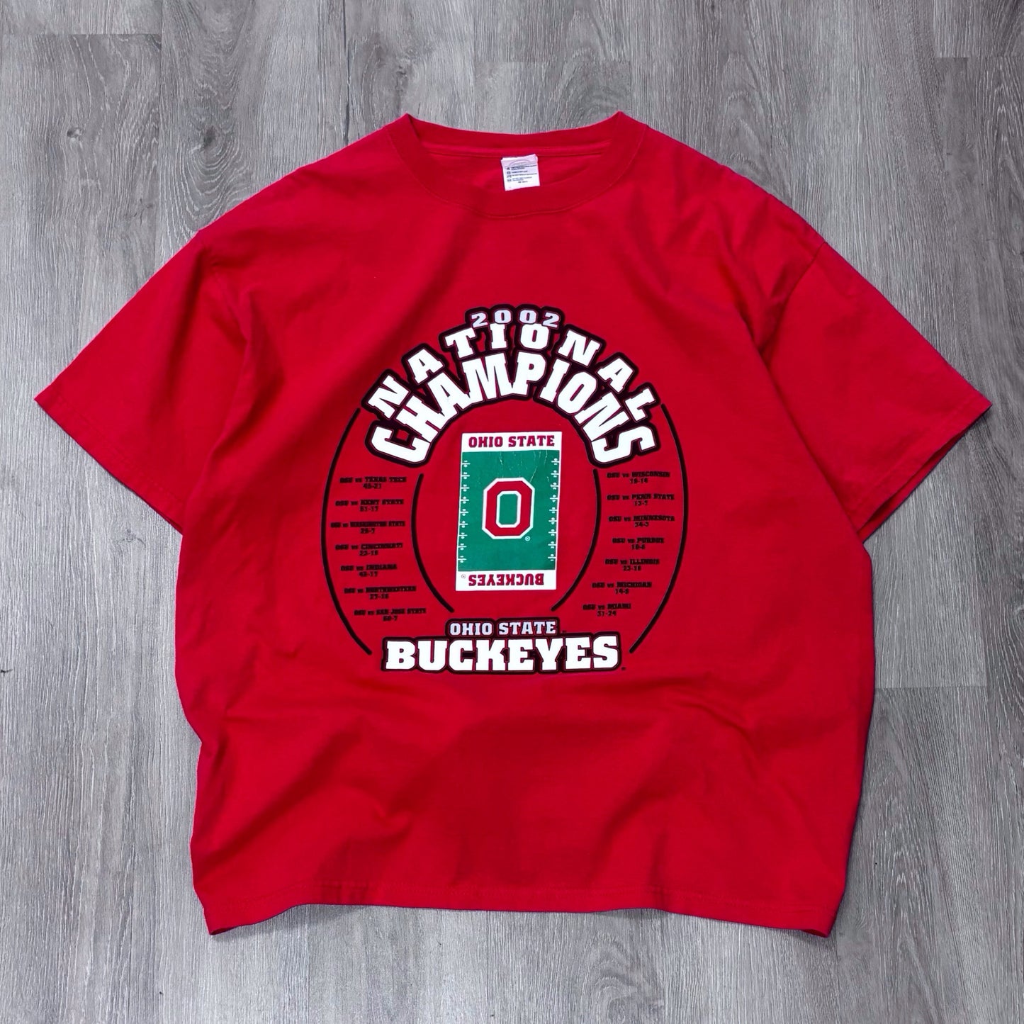 Vintage Ohio State ‘02 National Champs Football Tee