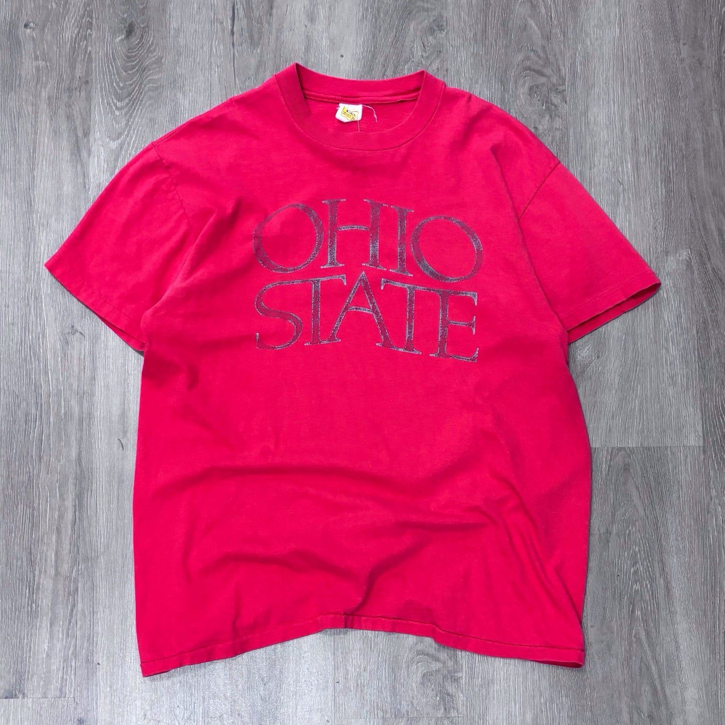 Vintage Ohio State Spellout Red Tee