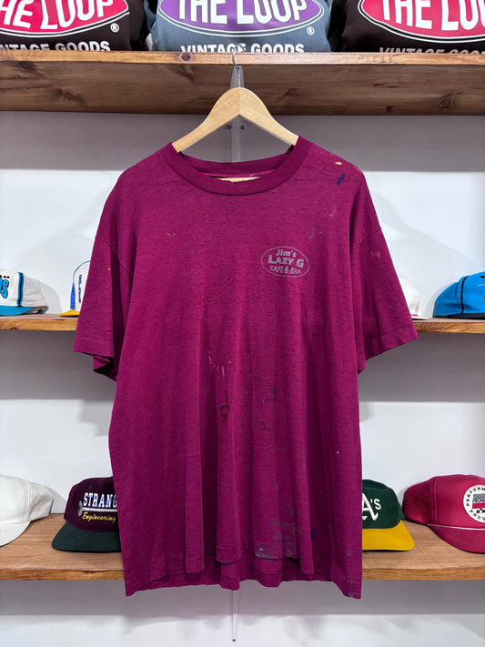 Vintage Jim’s Lazy G Cafe Distressed Tee