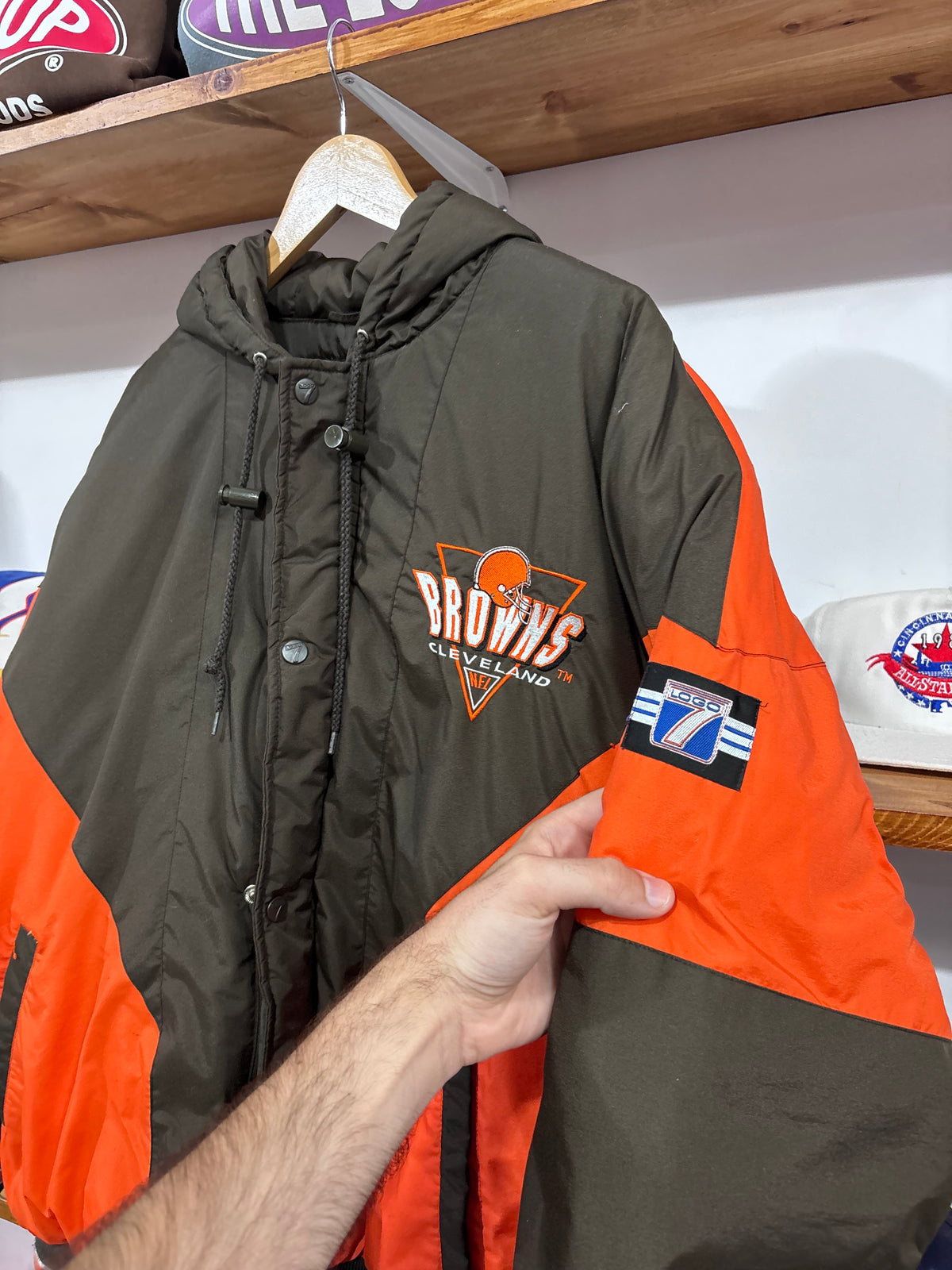 Vintage Cleveland Browns Puffer Jacket